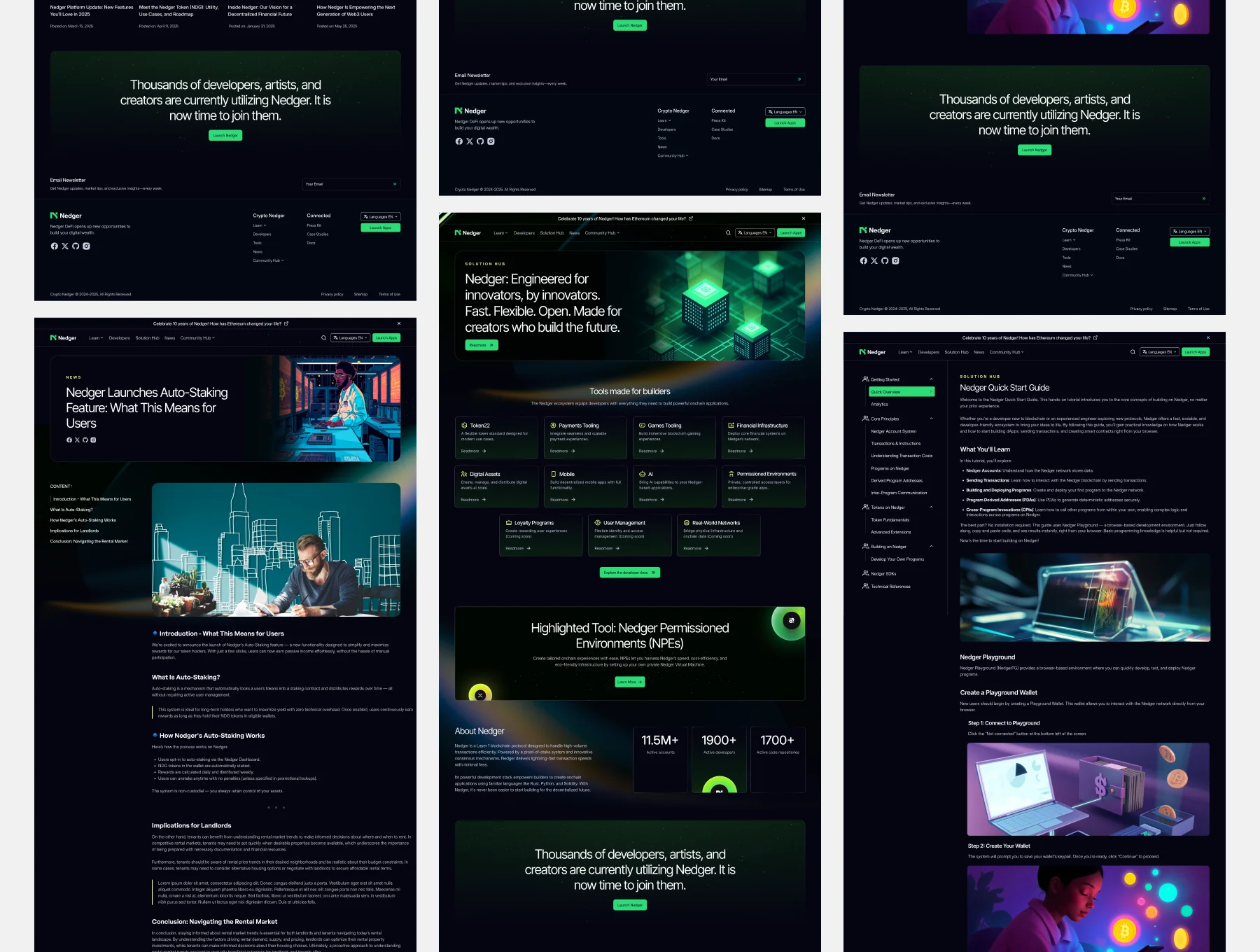 Nedger - Crypto Company Landing Page 2