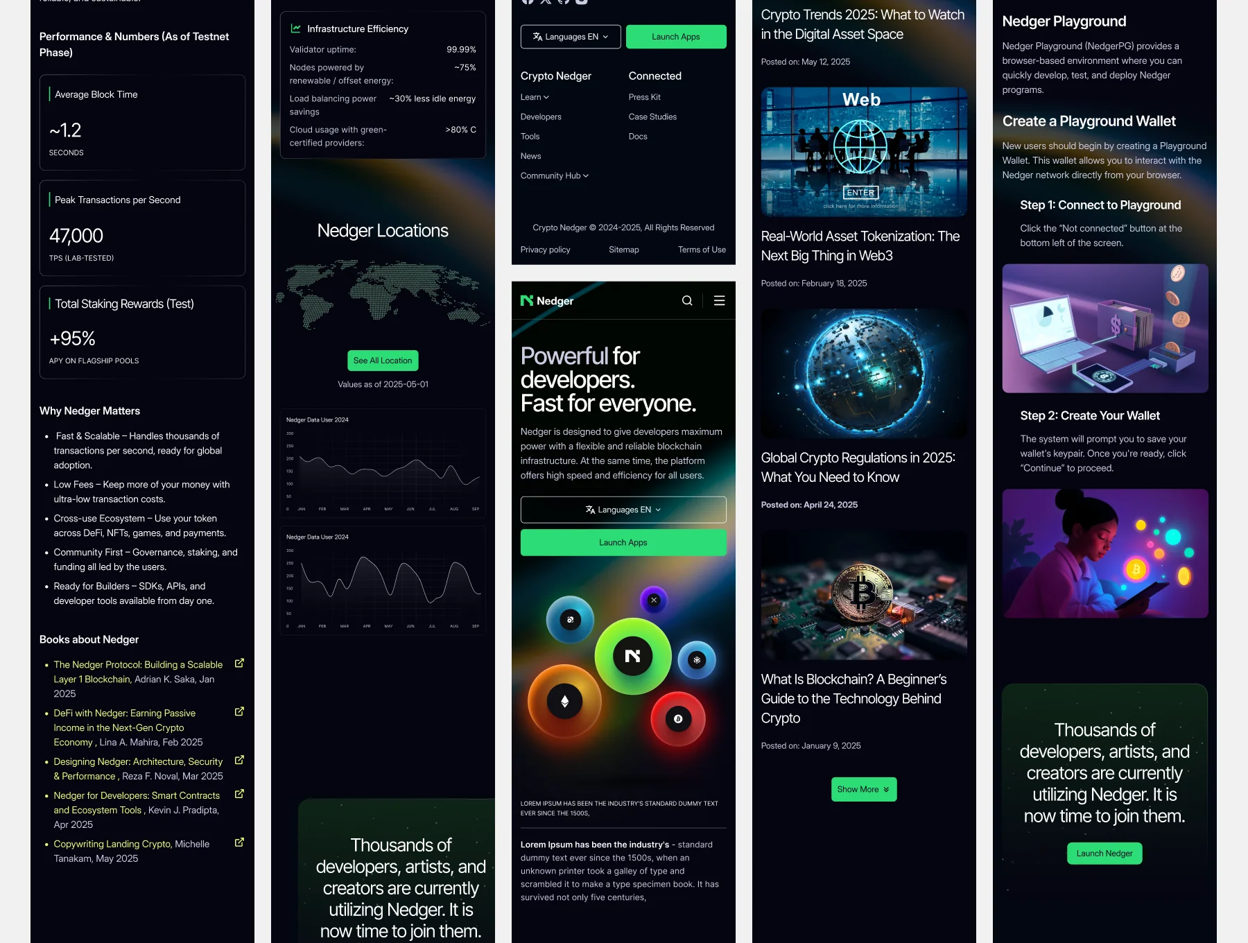 Nedger - Crypto Company Landing Page 3
