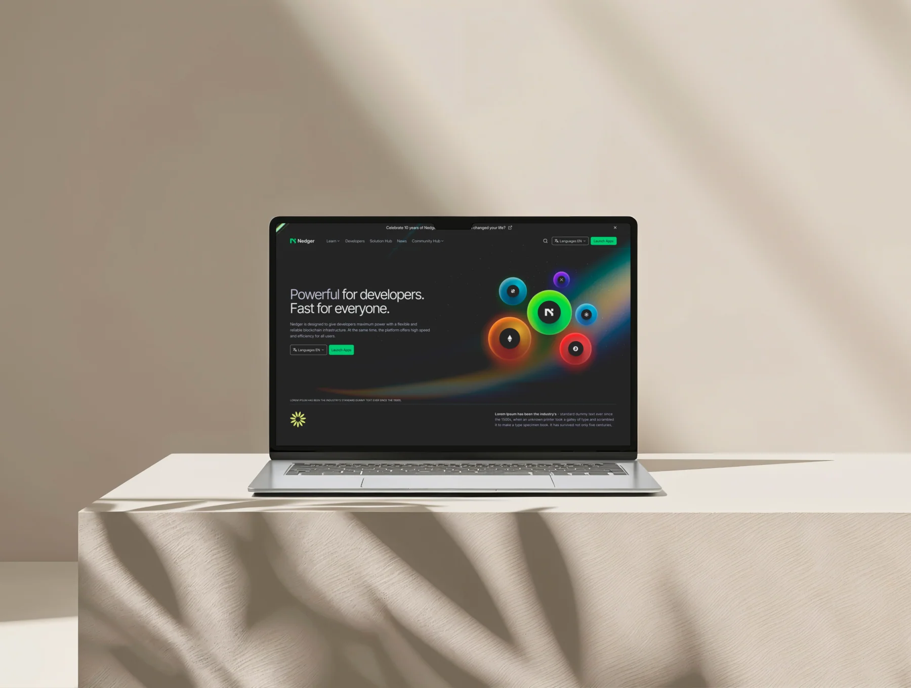 Nedger - Crypto Company Landing Page 5