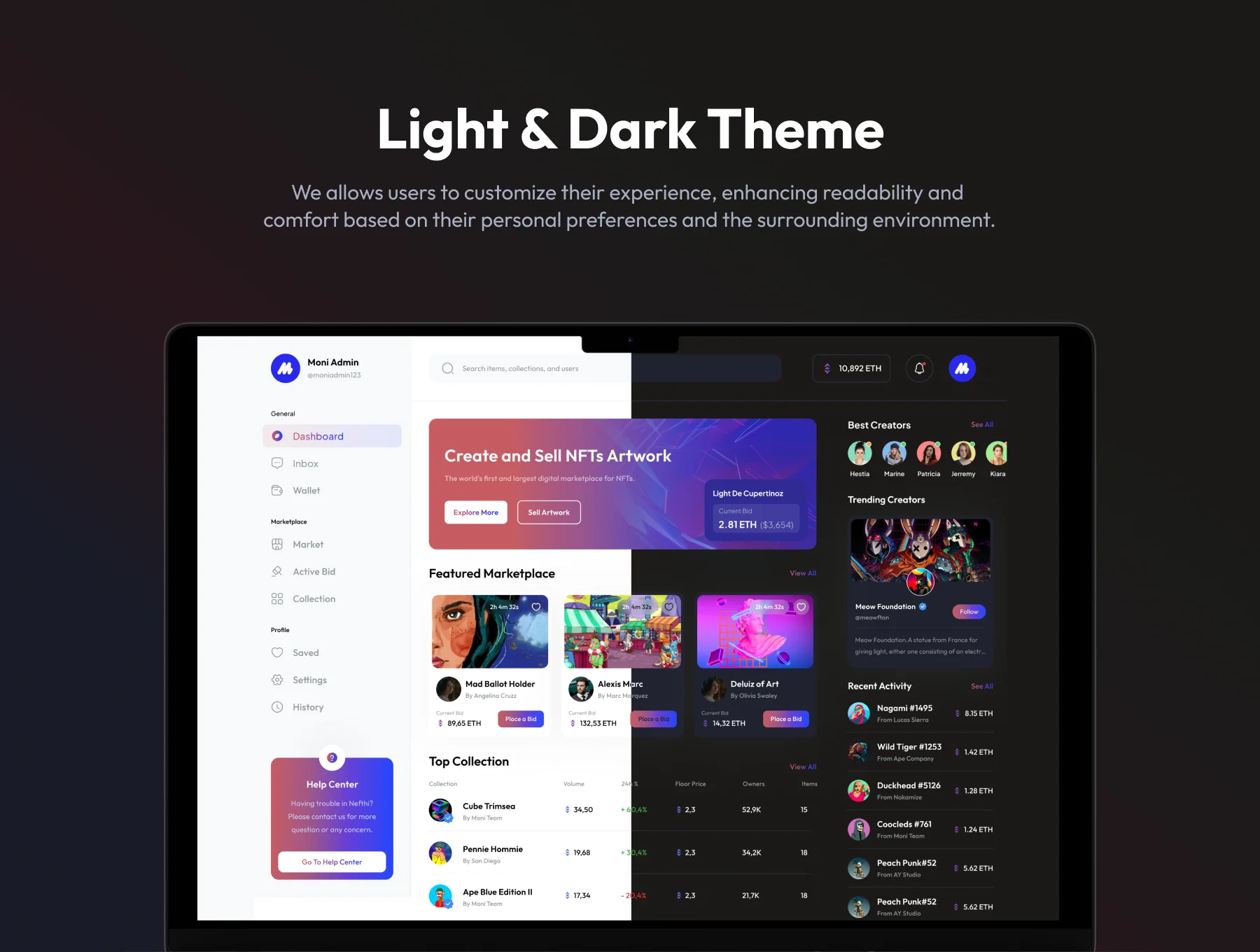 Nefthi - NFT Dashboard UI Kit 4