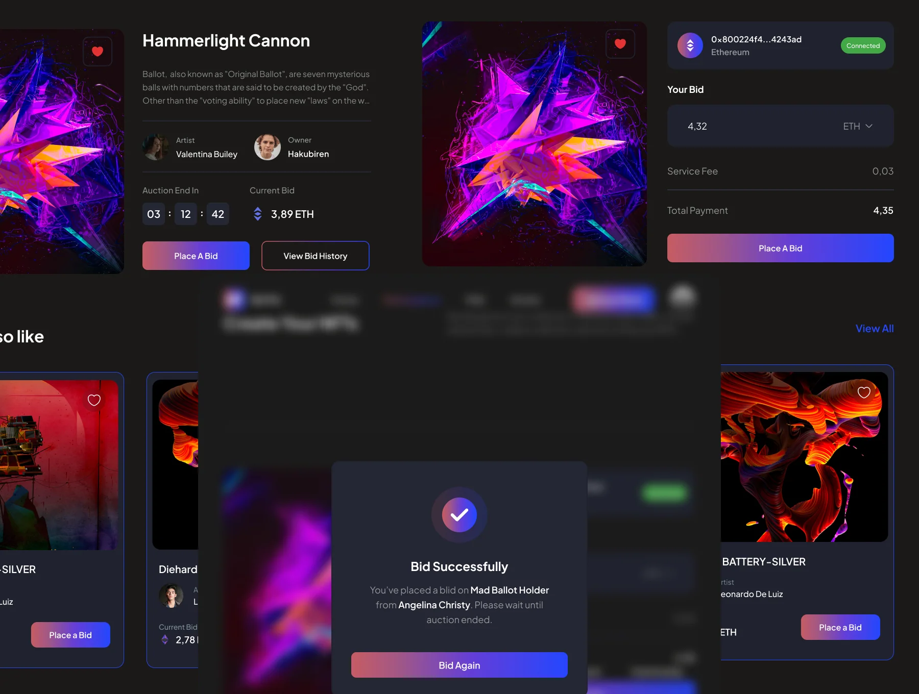 Nefthi - NFT Website UI Kit 5