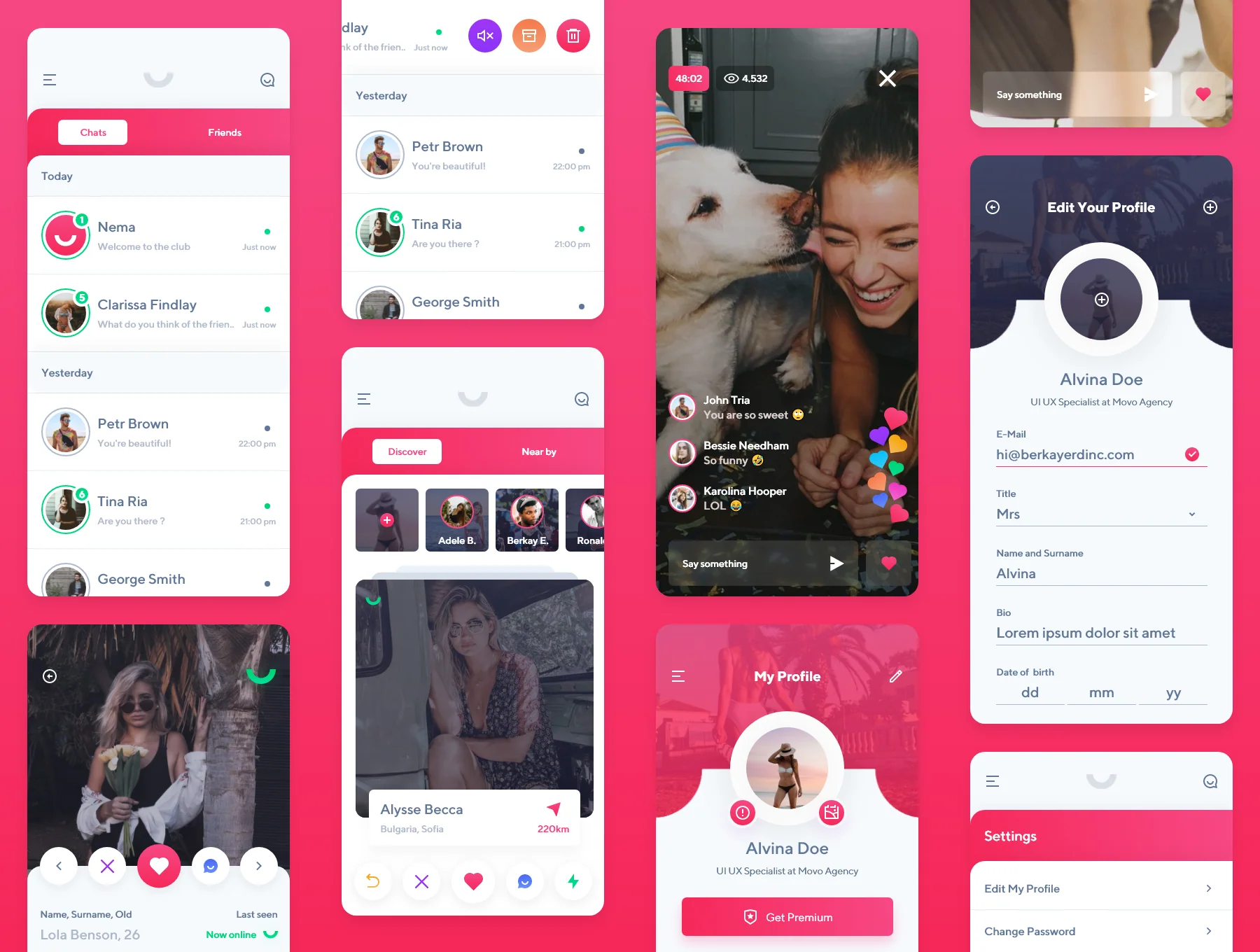 Nema Dating App UI Kit 3