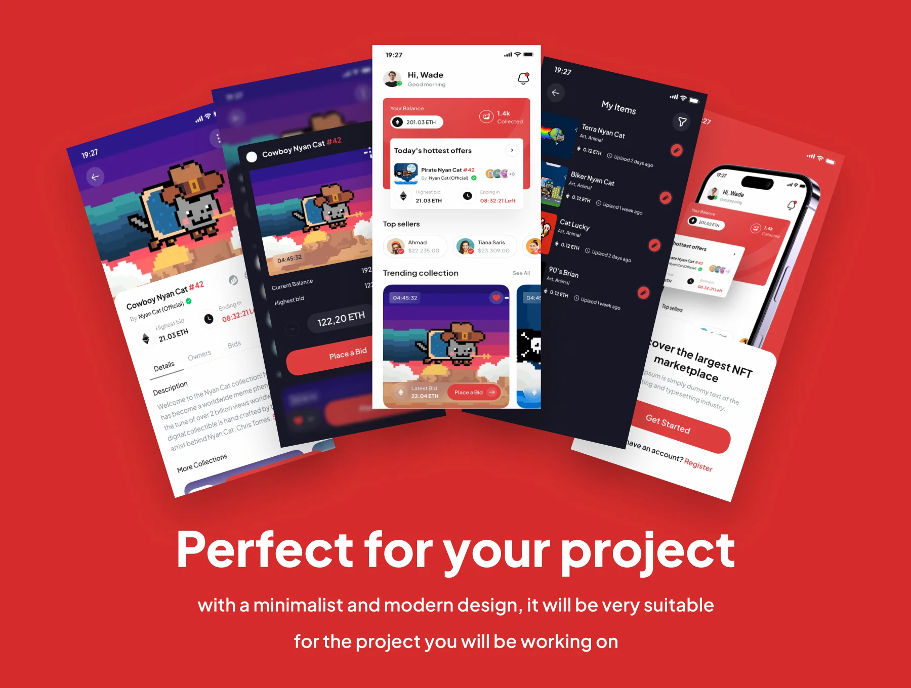 Nemesis - NFT Market Collection Apps UI Kits 4