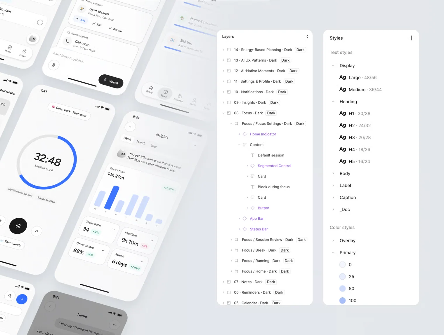 Nemo – AI Assistant Mobile UI Kit (Dark & Light) 2