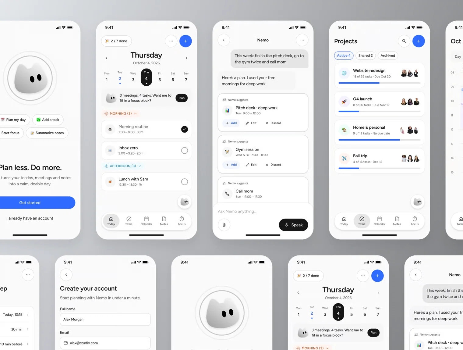 Nemo – AI Assistant Mobile UI Kit (Dark & Light) 5