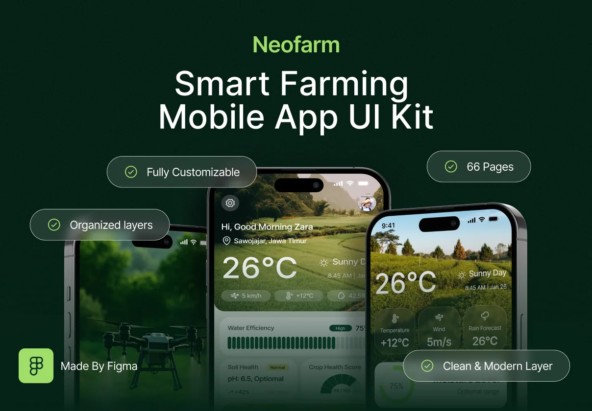 Neofarm - Smart Farming Mobile App UI Kit