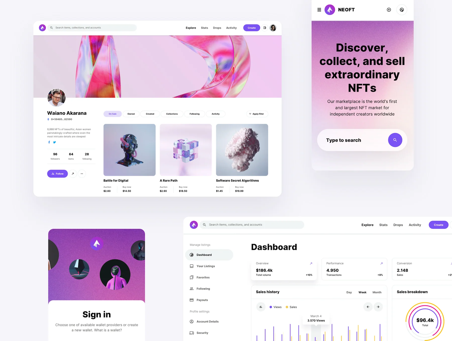 NeoFT - UI kit for NFT Marketplaces 10