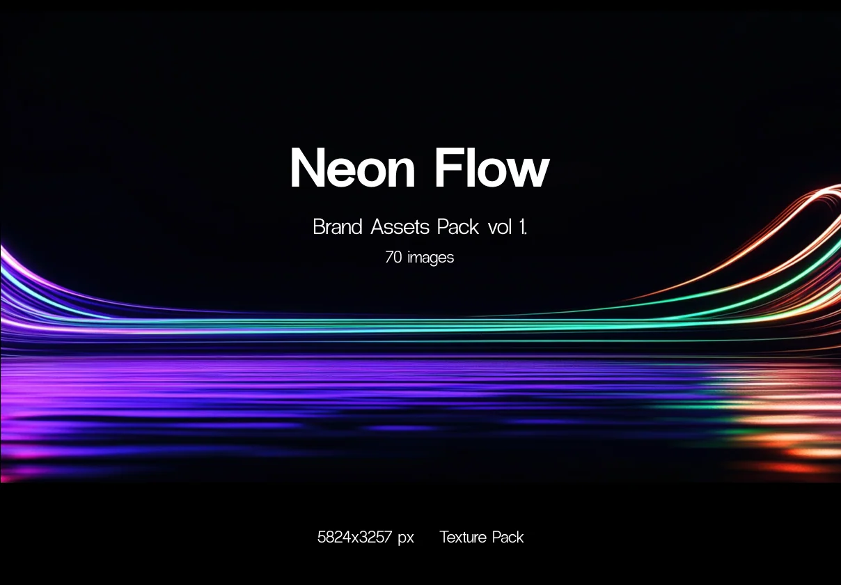 Neon Flow Brand Assets Pack vol 1.