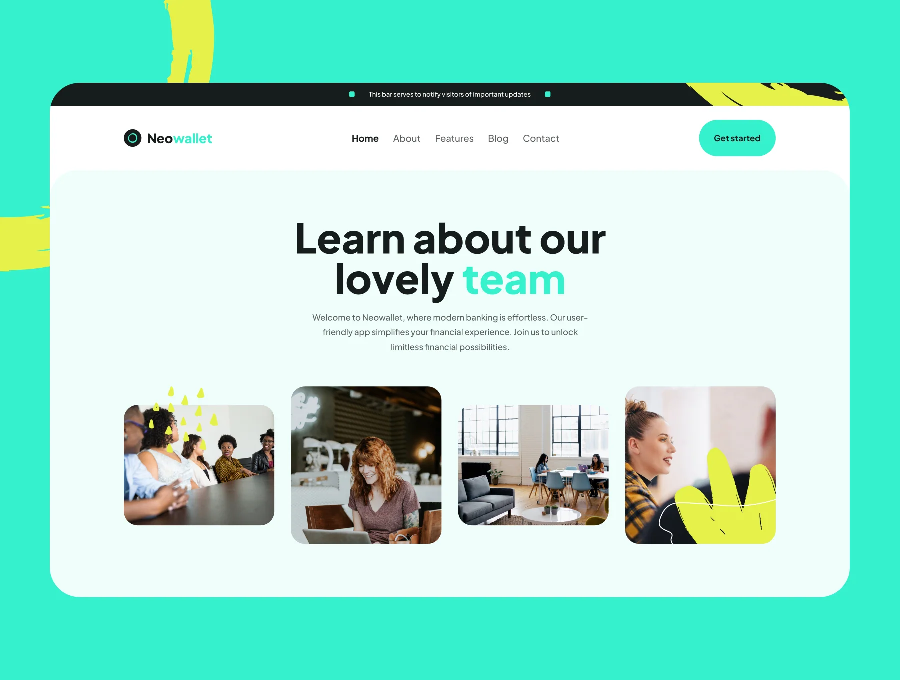 Neowallet — Startup Template 6