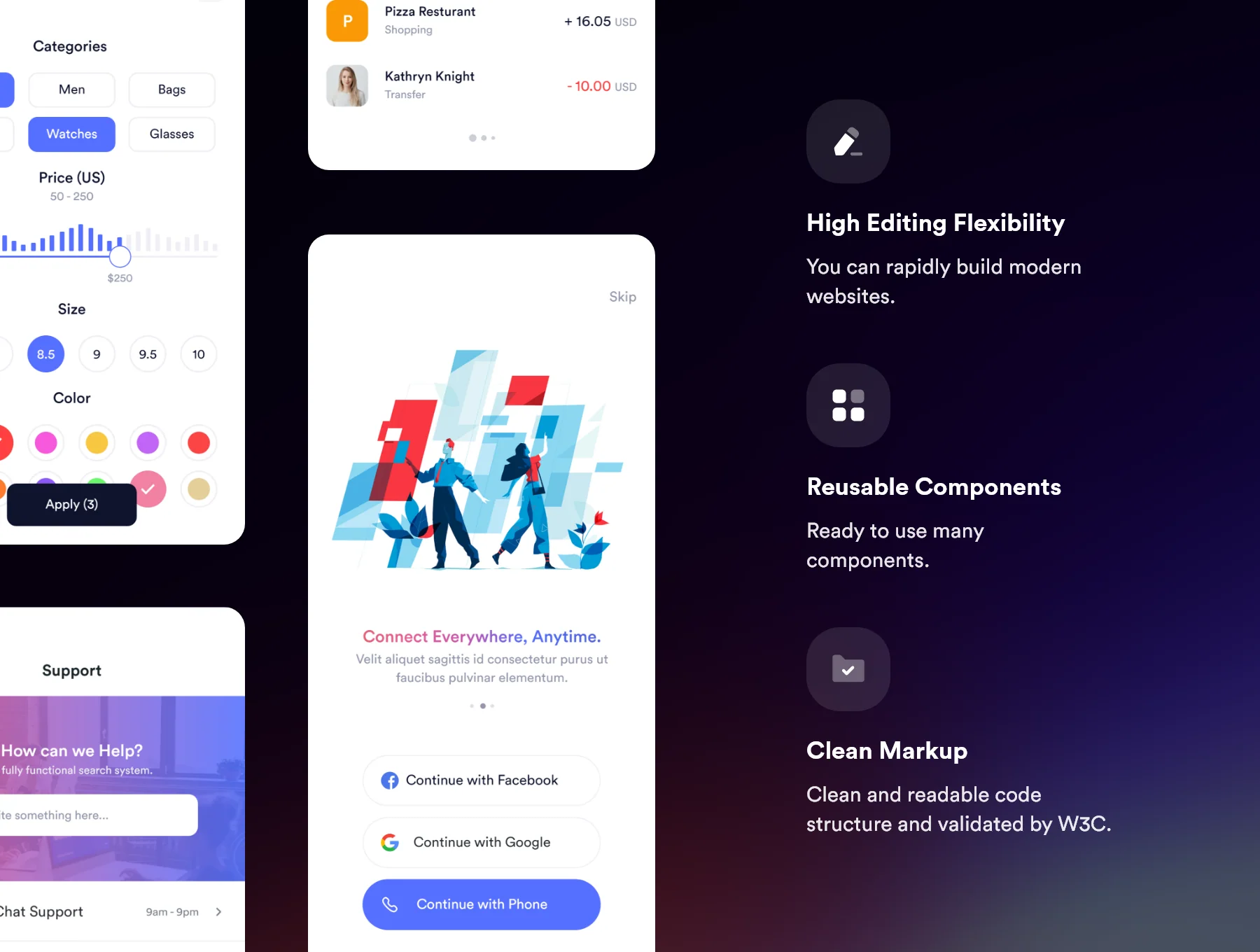 Nepro – Multipurpose Mobile HTML5 Template 🚀 3
