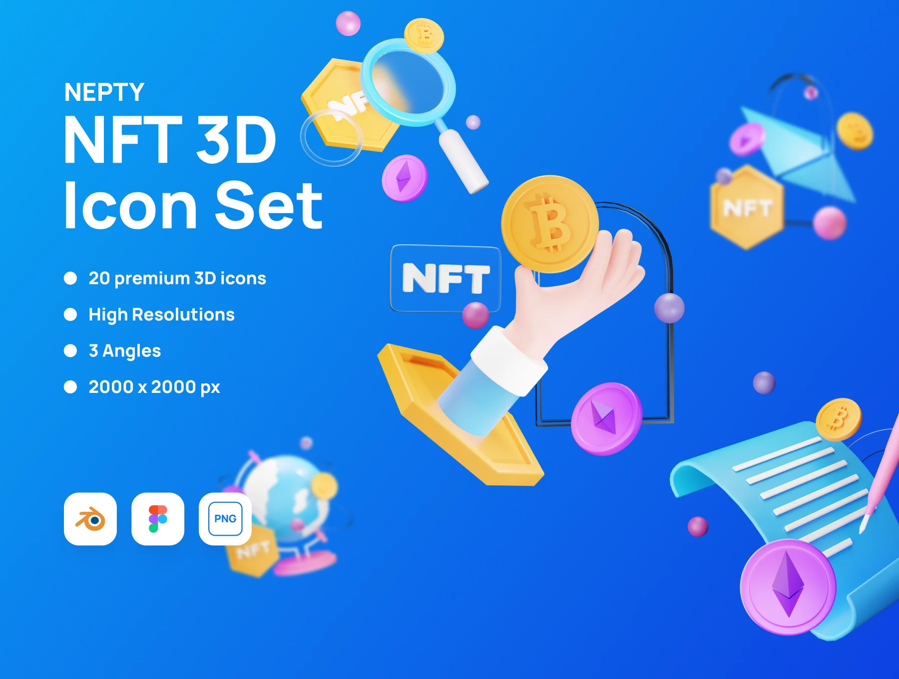 Nepty - NFT 3D Illustration