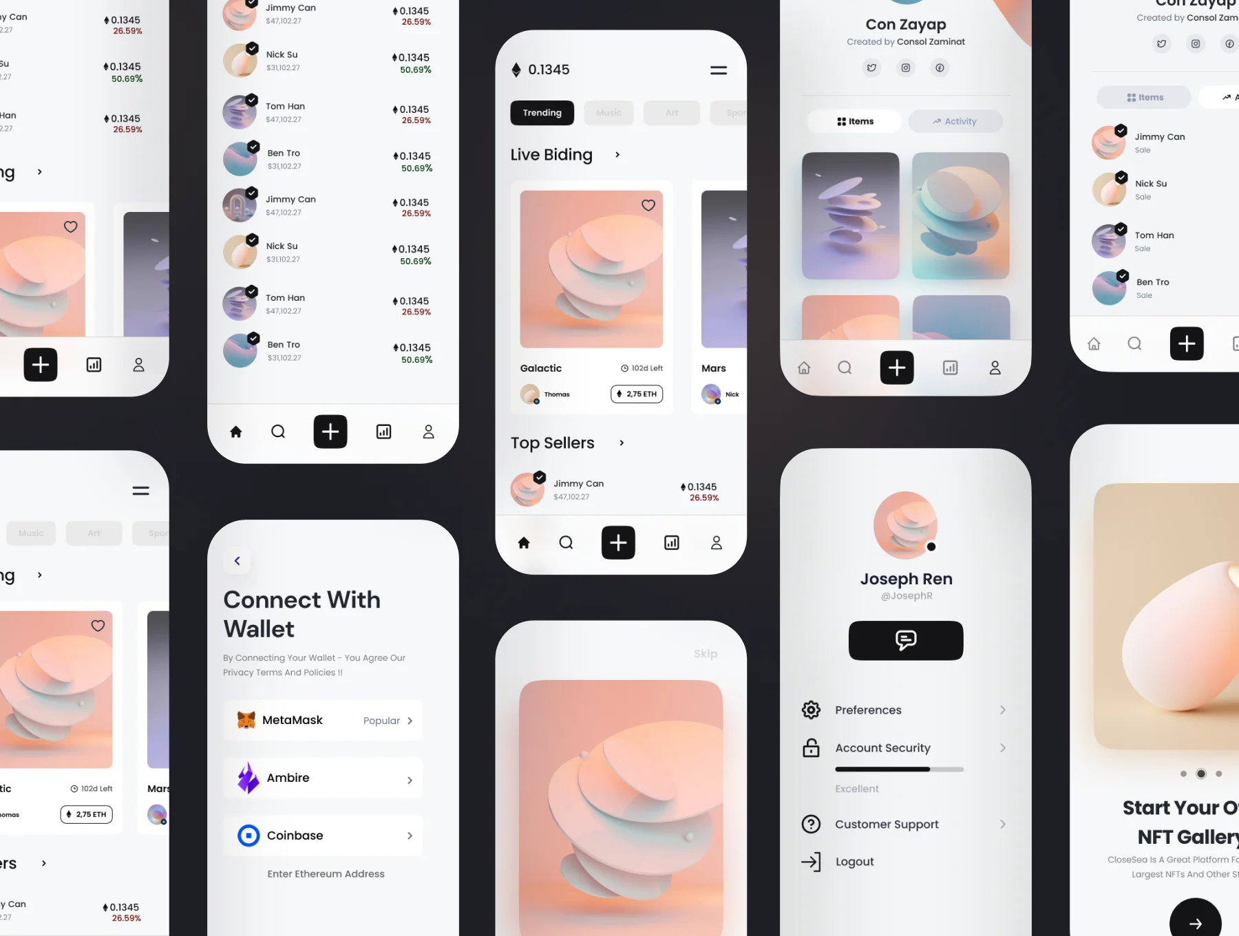 Nerko - NFT Market App UI KIT 2