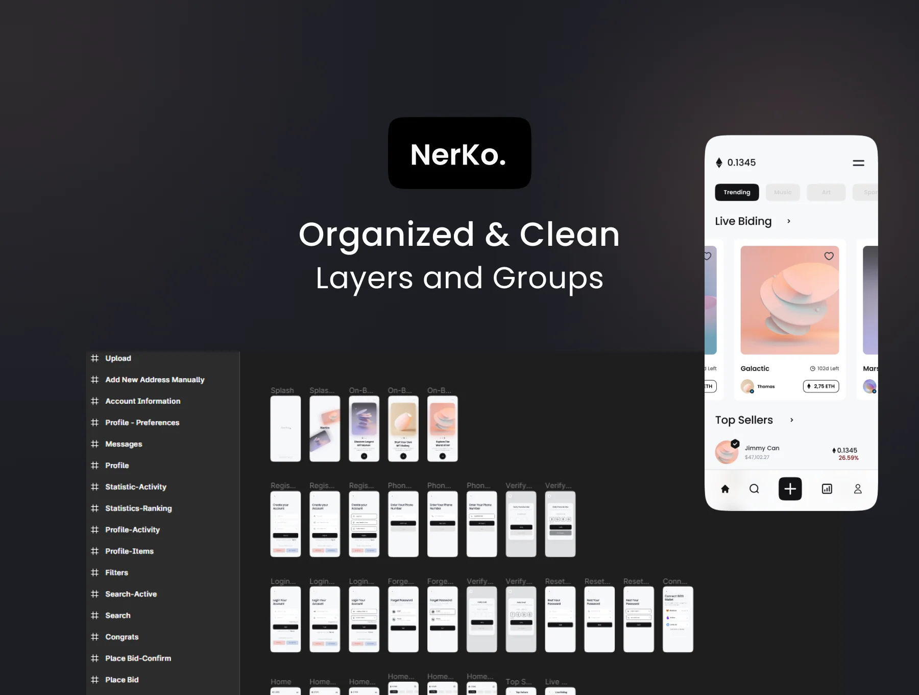 Nerko - NFT Market App UI KIT 4