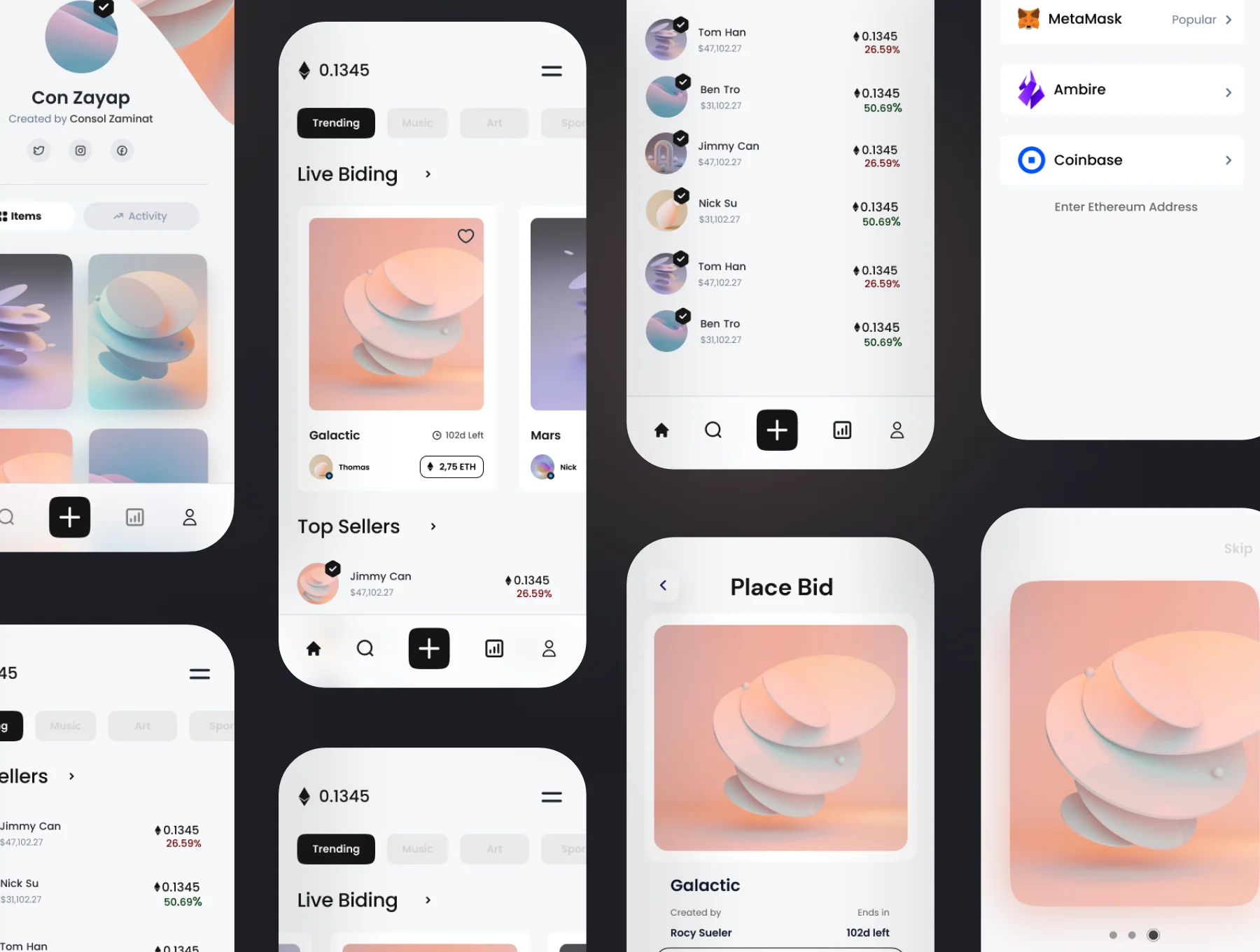 Nerko - NFT Market App UI KIT 5