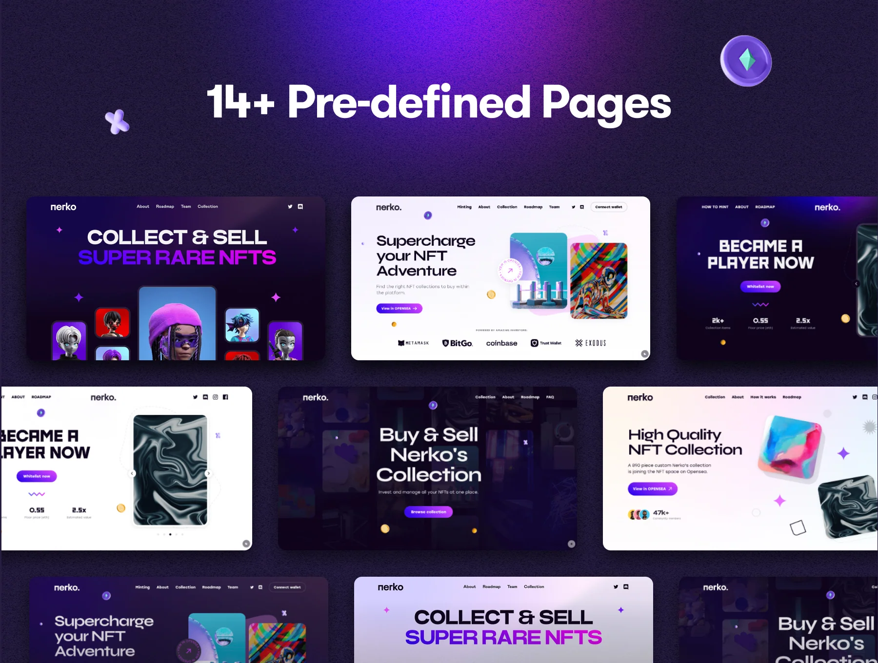 Nerko - NFT Portfolio Landing Page 2