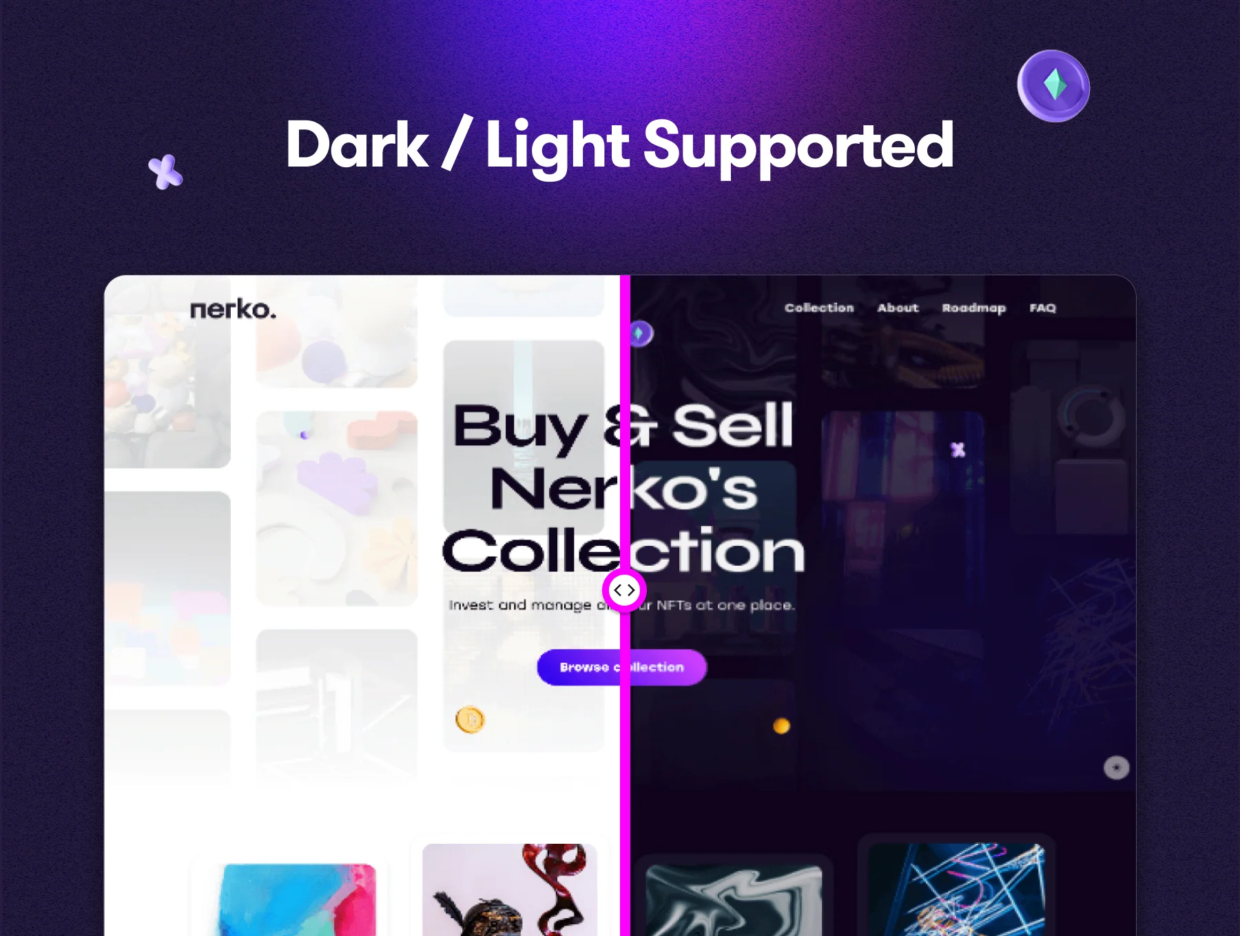 Nerko - NFT Portfolio Landing Page 4