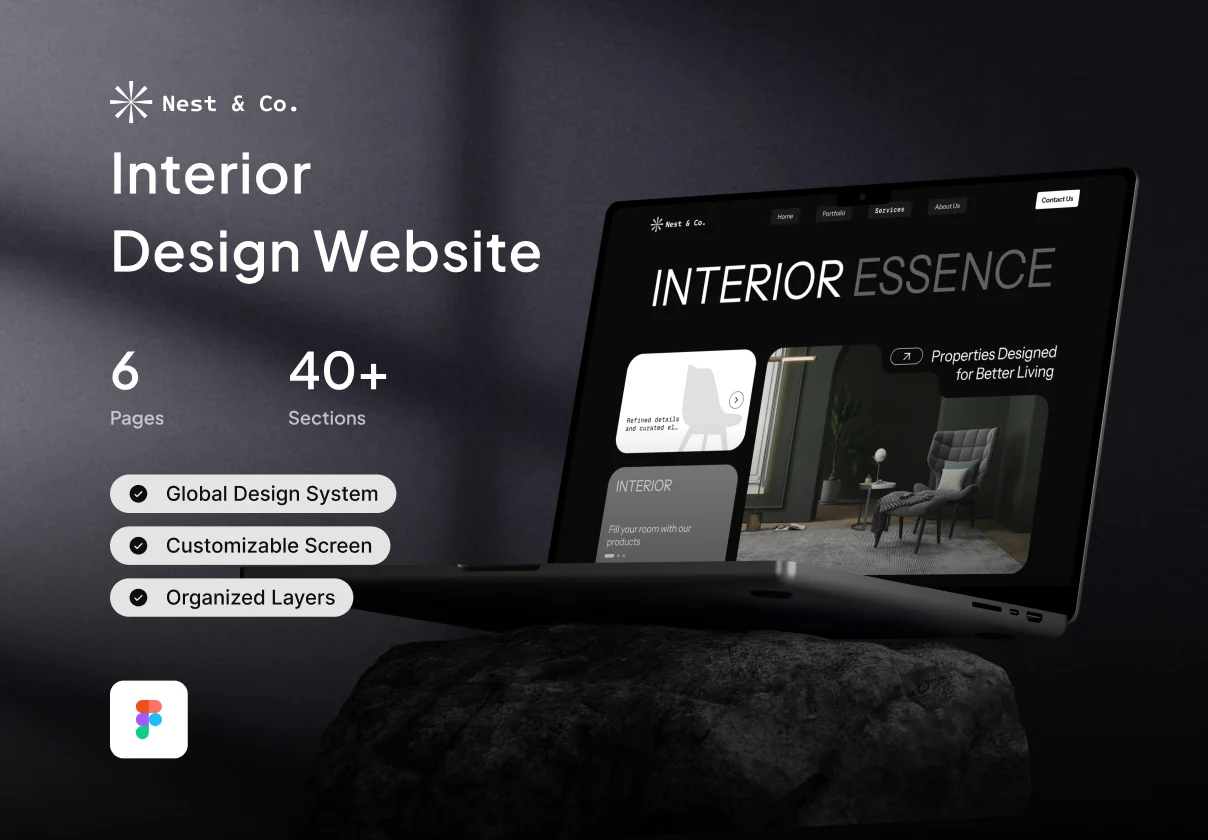 Nest & co - Luxury Architecture & Living Website