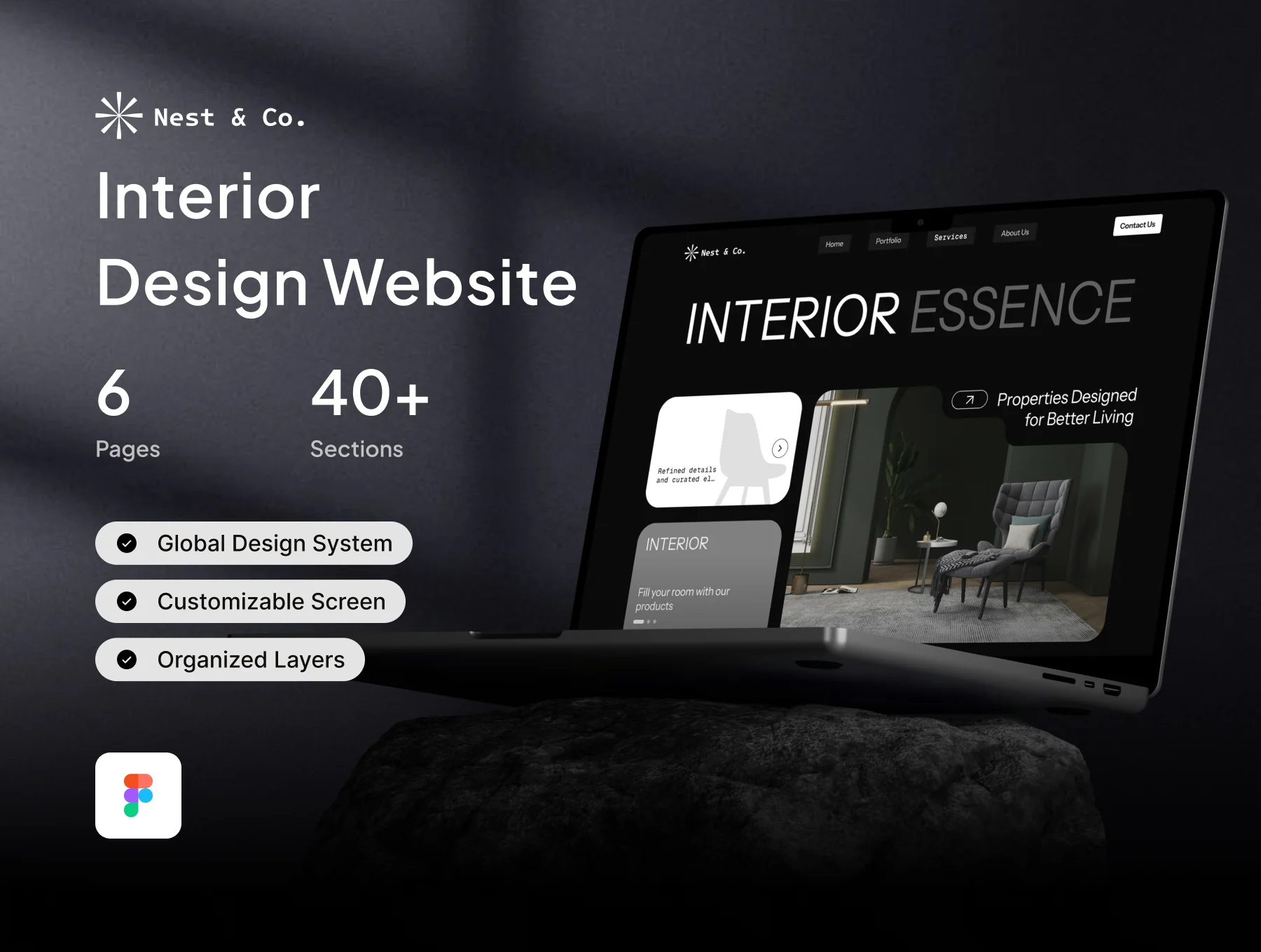 Nest & co - Luxury Architecture & Living Website