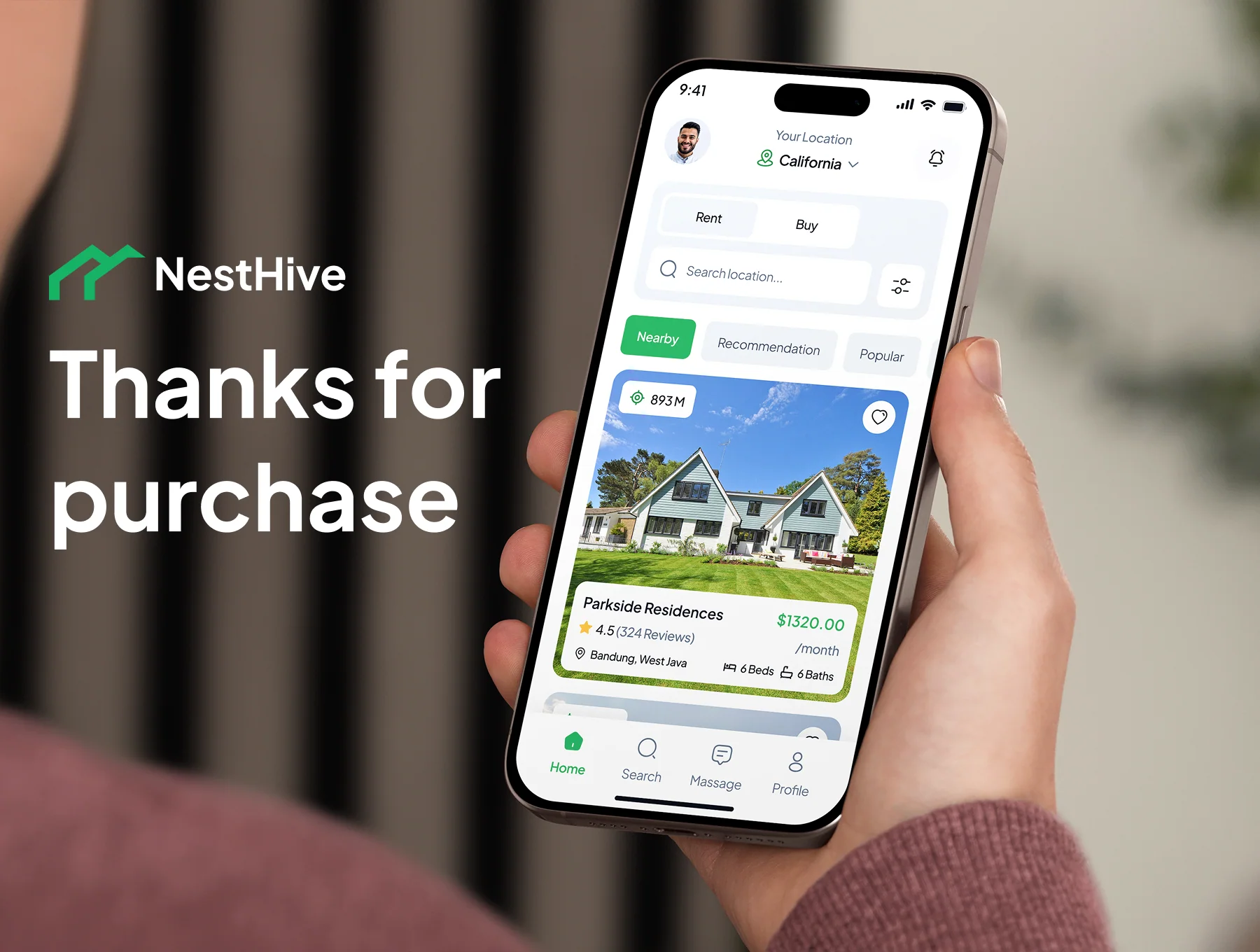 NestHive Real Estate Mobile App Ui kit 6
