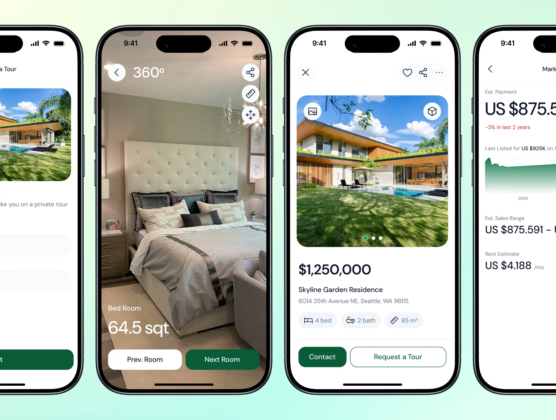 Nestora – Modern Real Estate App UI 4