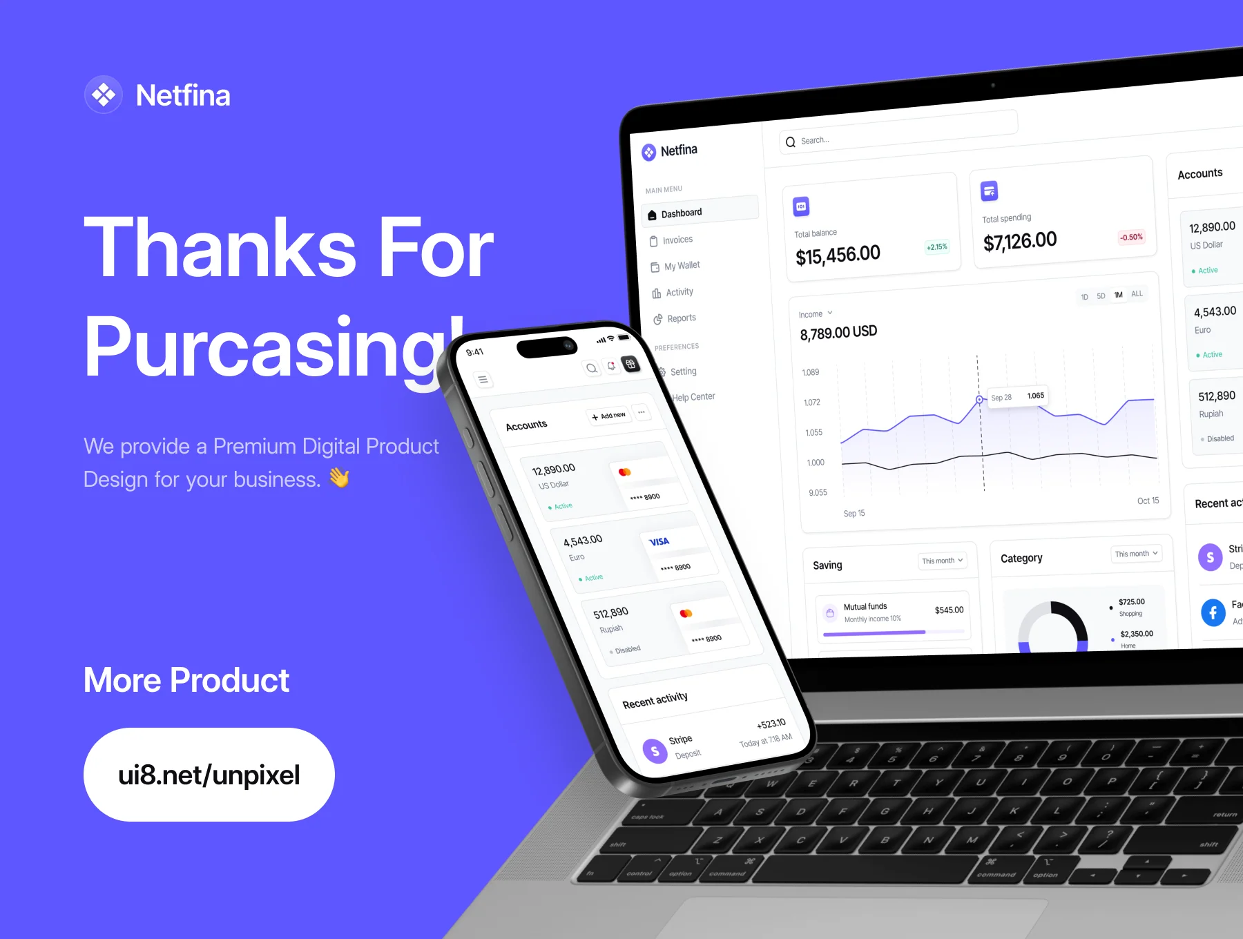 Netfina - Financial Management Dashboard UI Kit 8