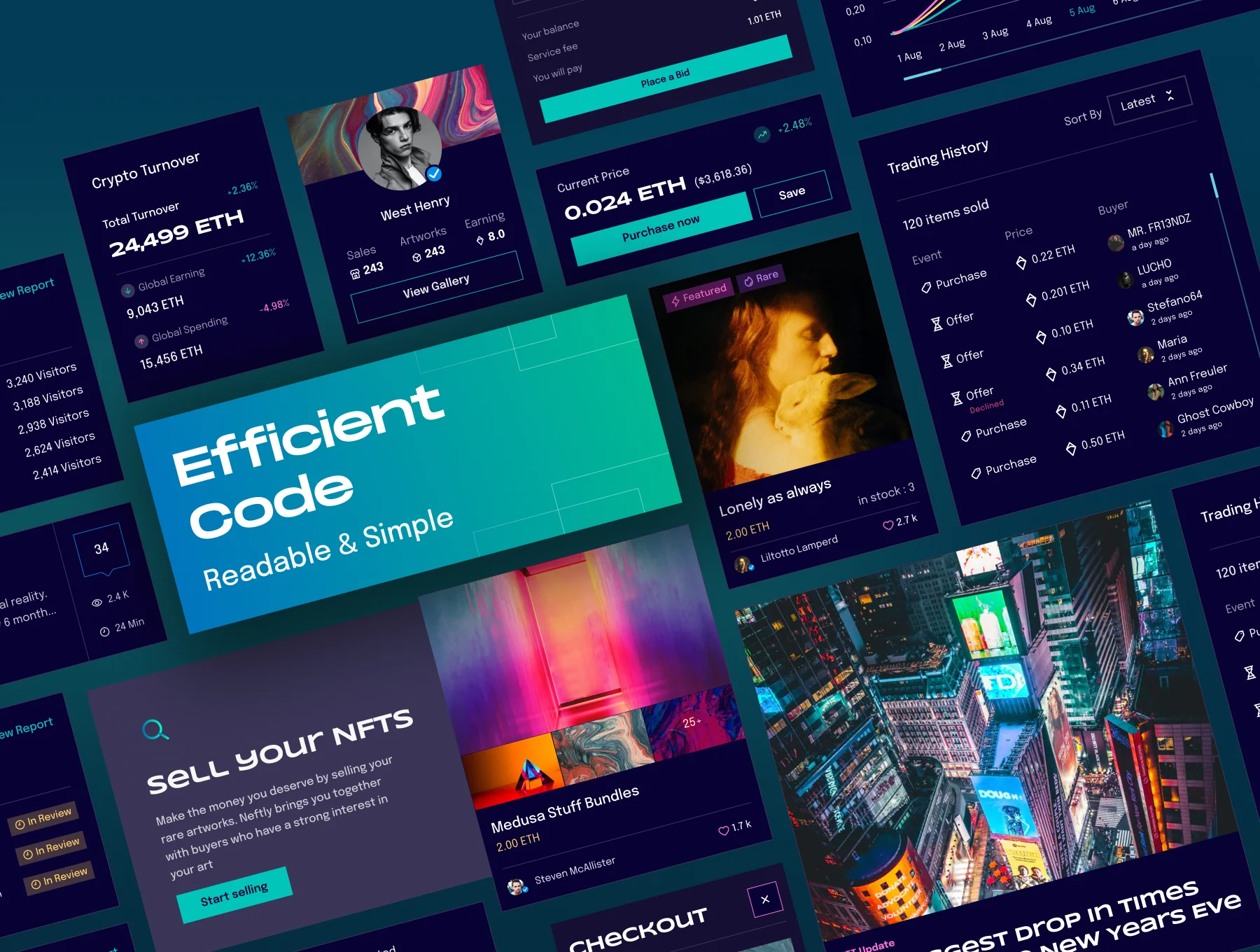 Netfly - NFT Marketplace Website Template 7