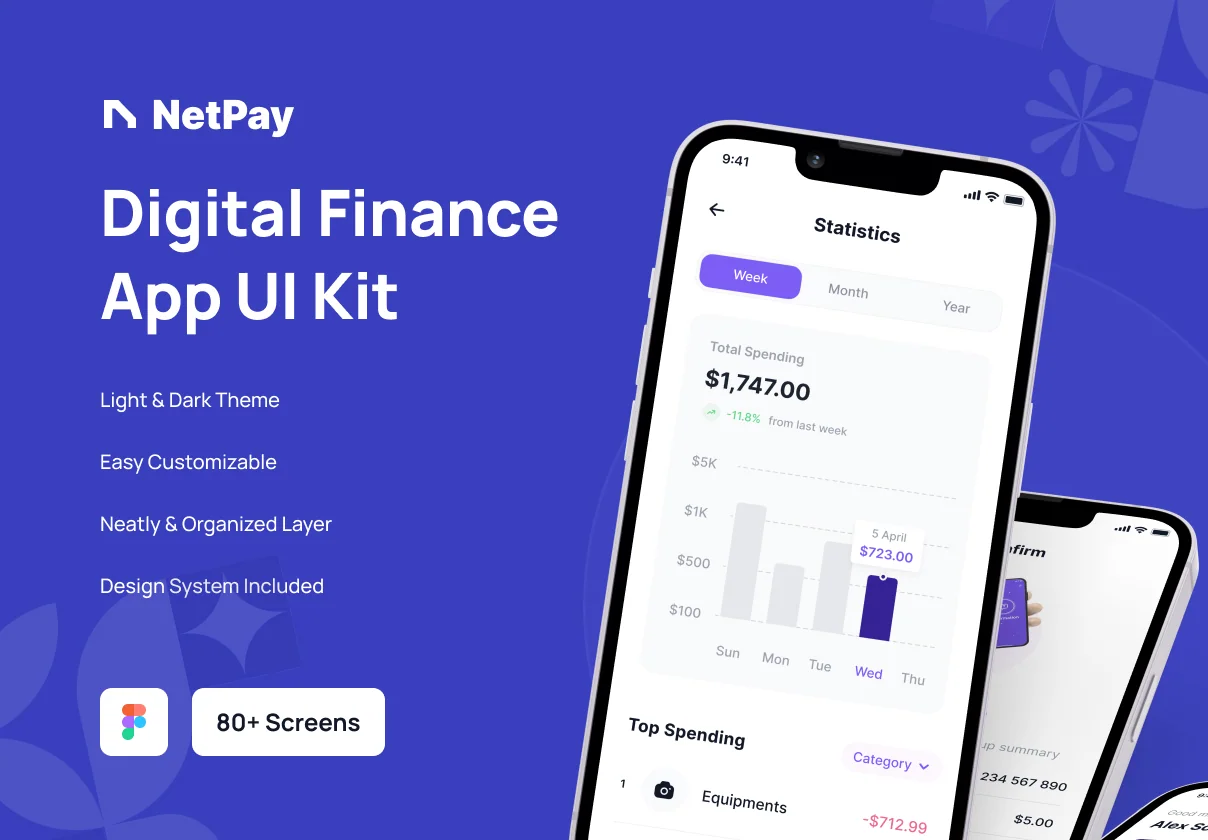 Netpay - Financial & Digital Wallet App UI Kit