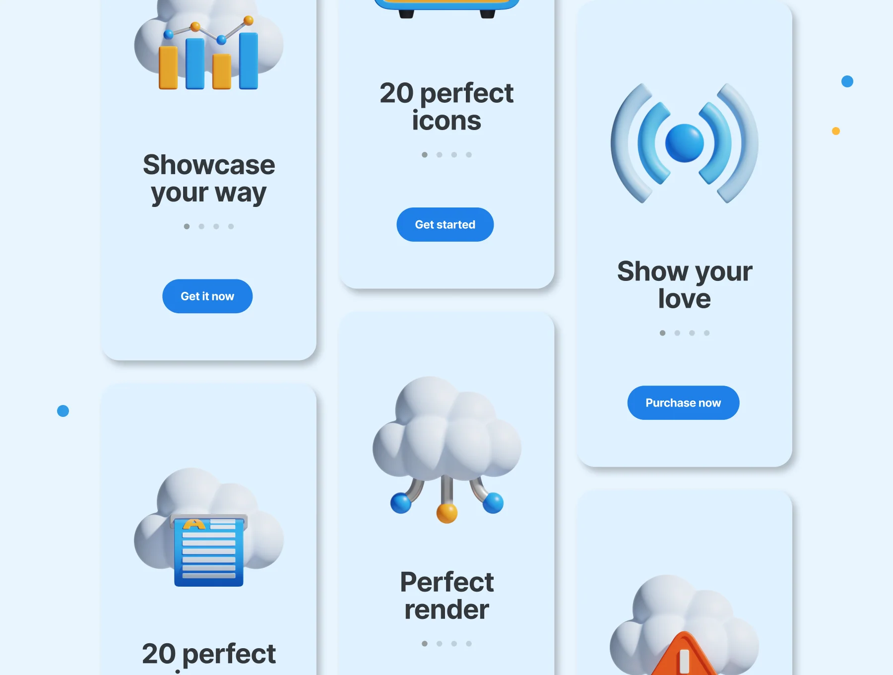 Network & Cloud Technology 3D Icon 4