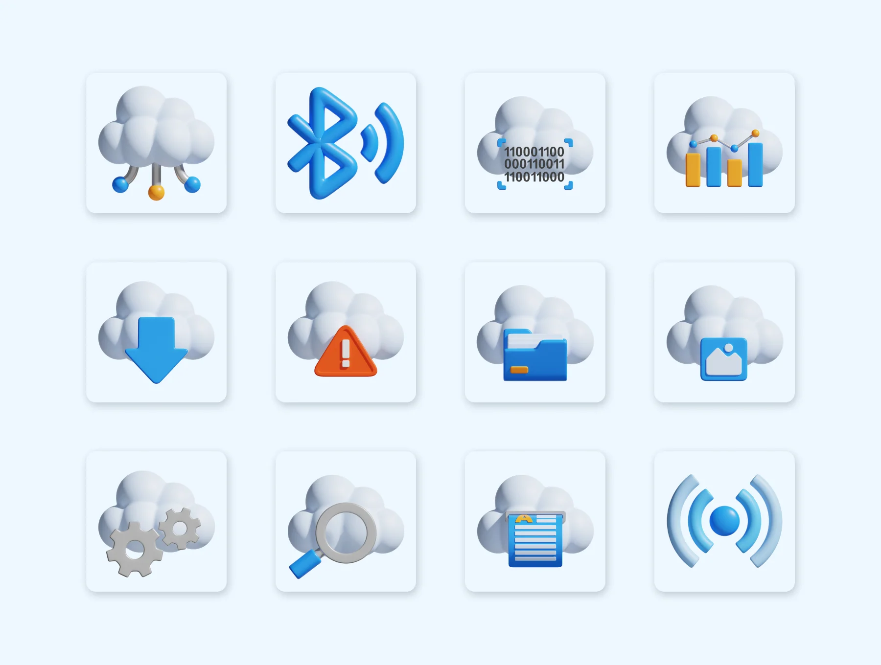 Network & Cloud Technology 3D Icon 5