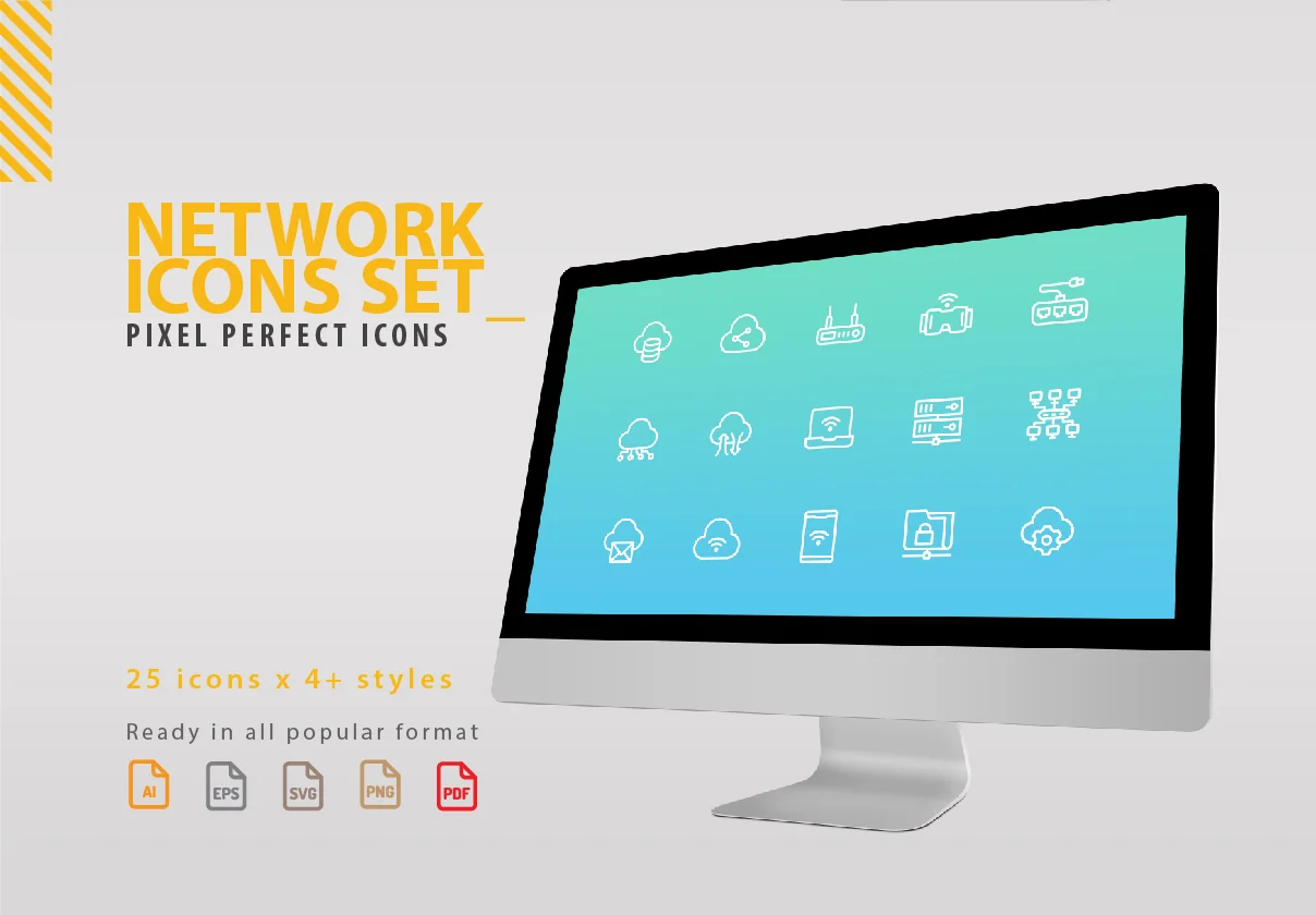150 Network Icons Set