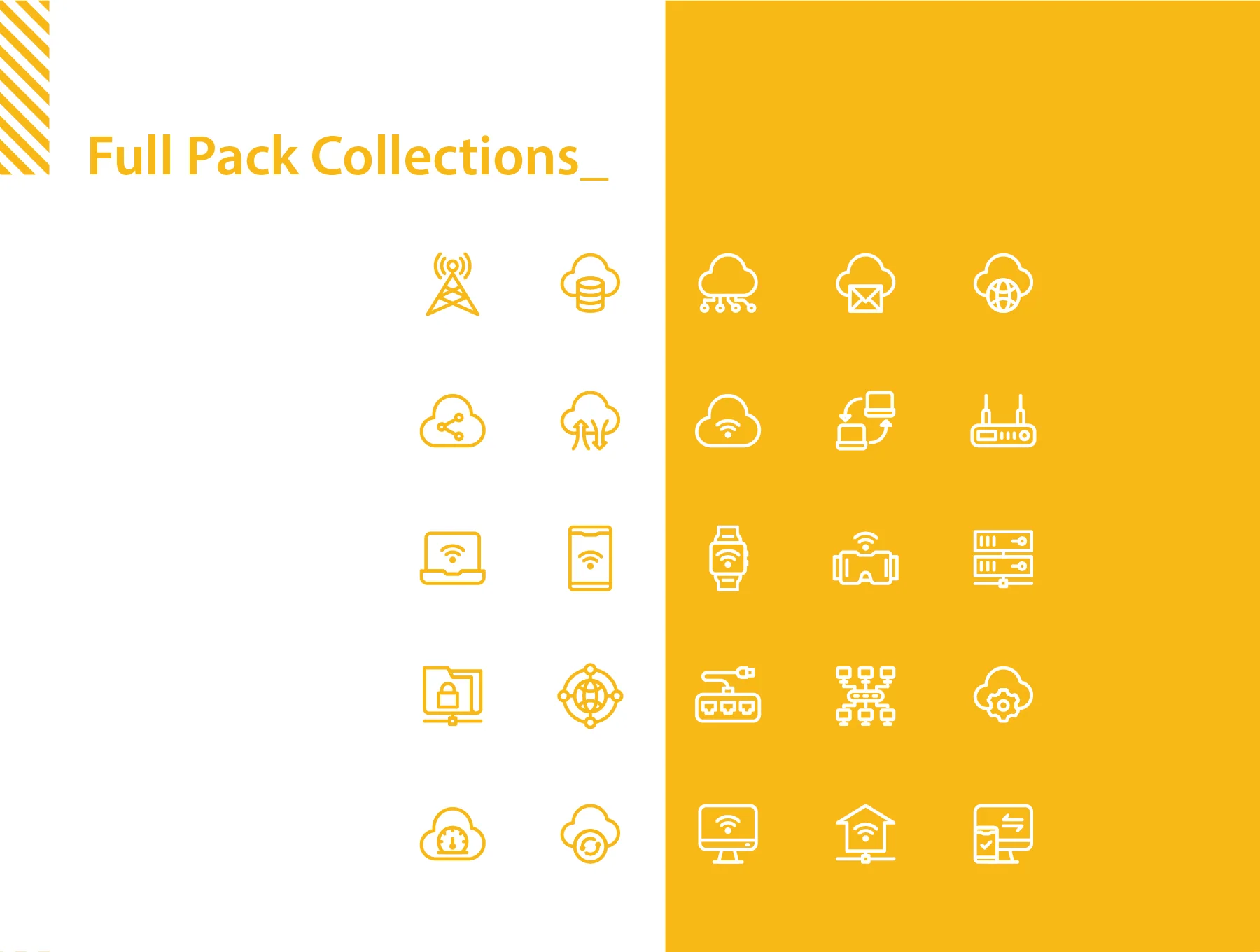 150 Network Icons Set 4