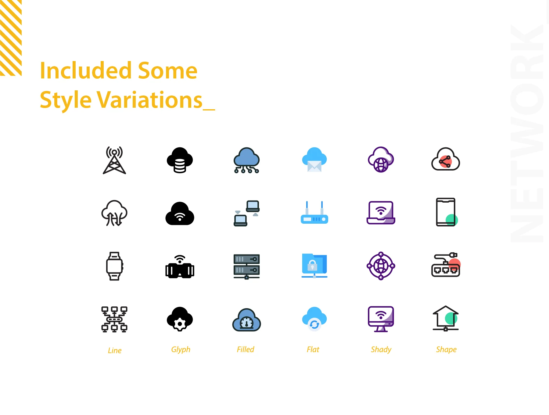 150 Network Icons Set 5
