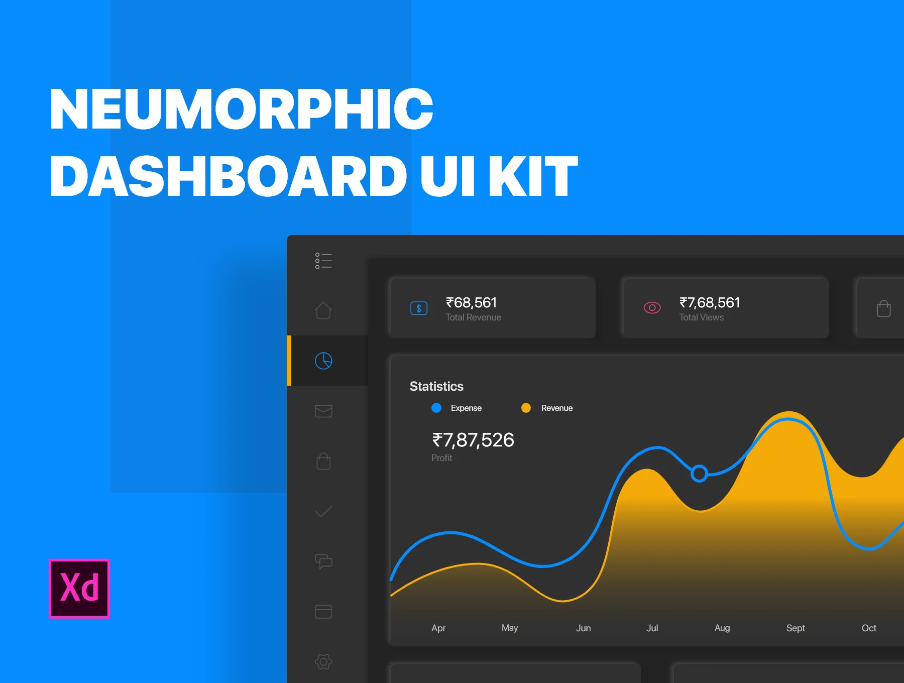 Neumorphic Dashboard UI Kit