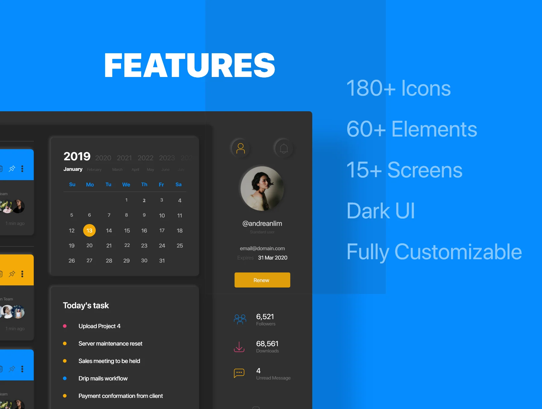 Neumorphic Dashboard UI Kit 2