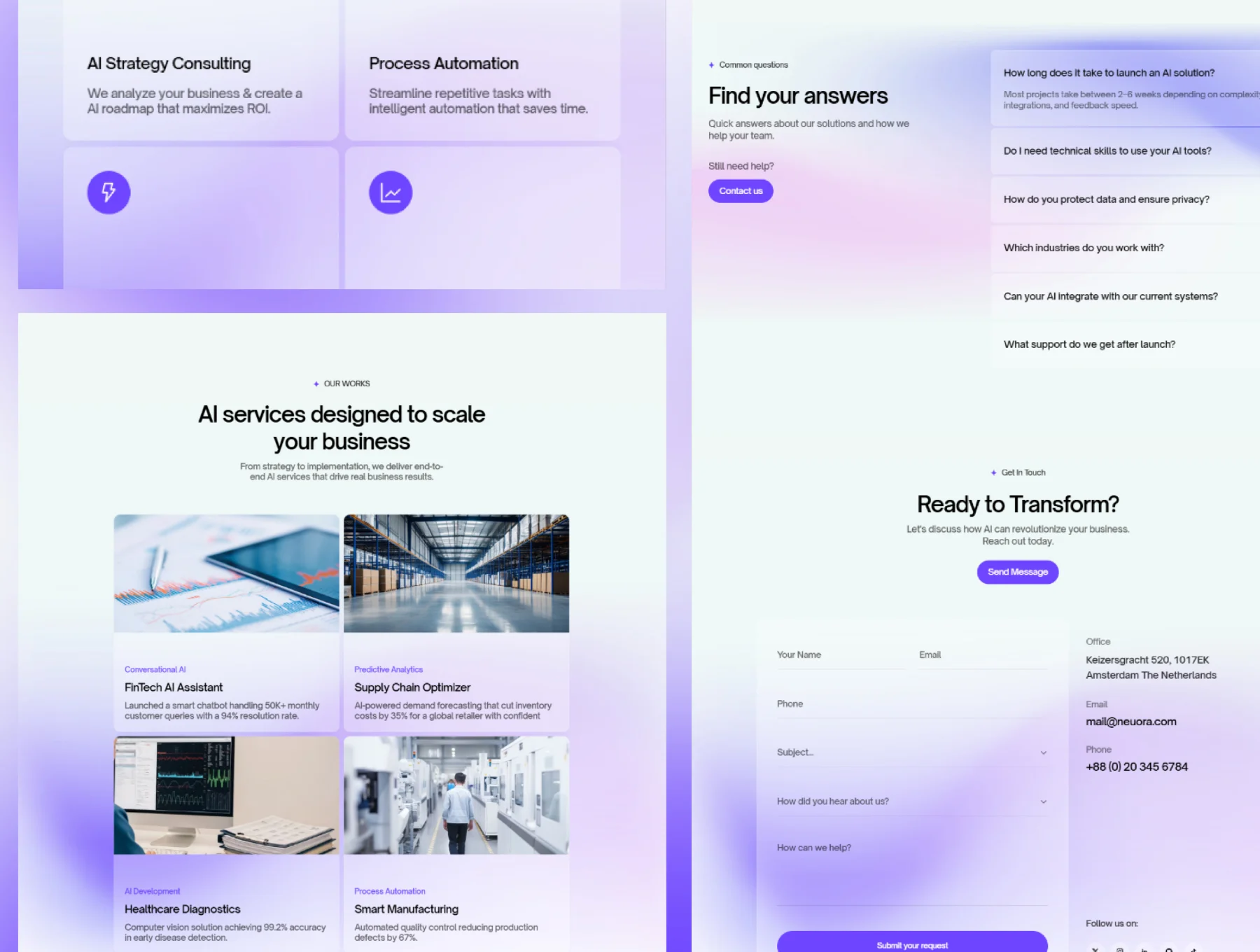 NEUORA — AI Agency & Automation Template 4
