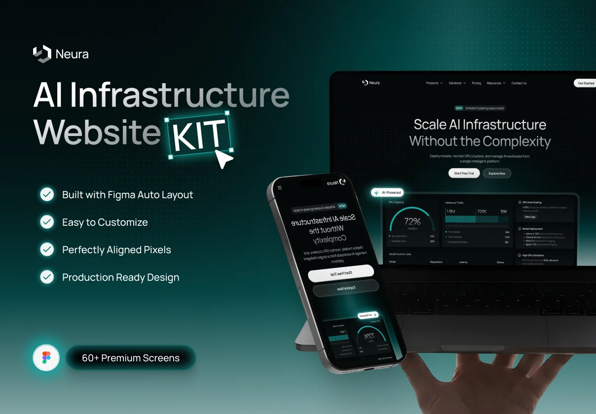 Neura - AI Infrastructure Website Kit