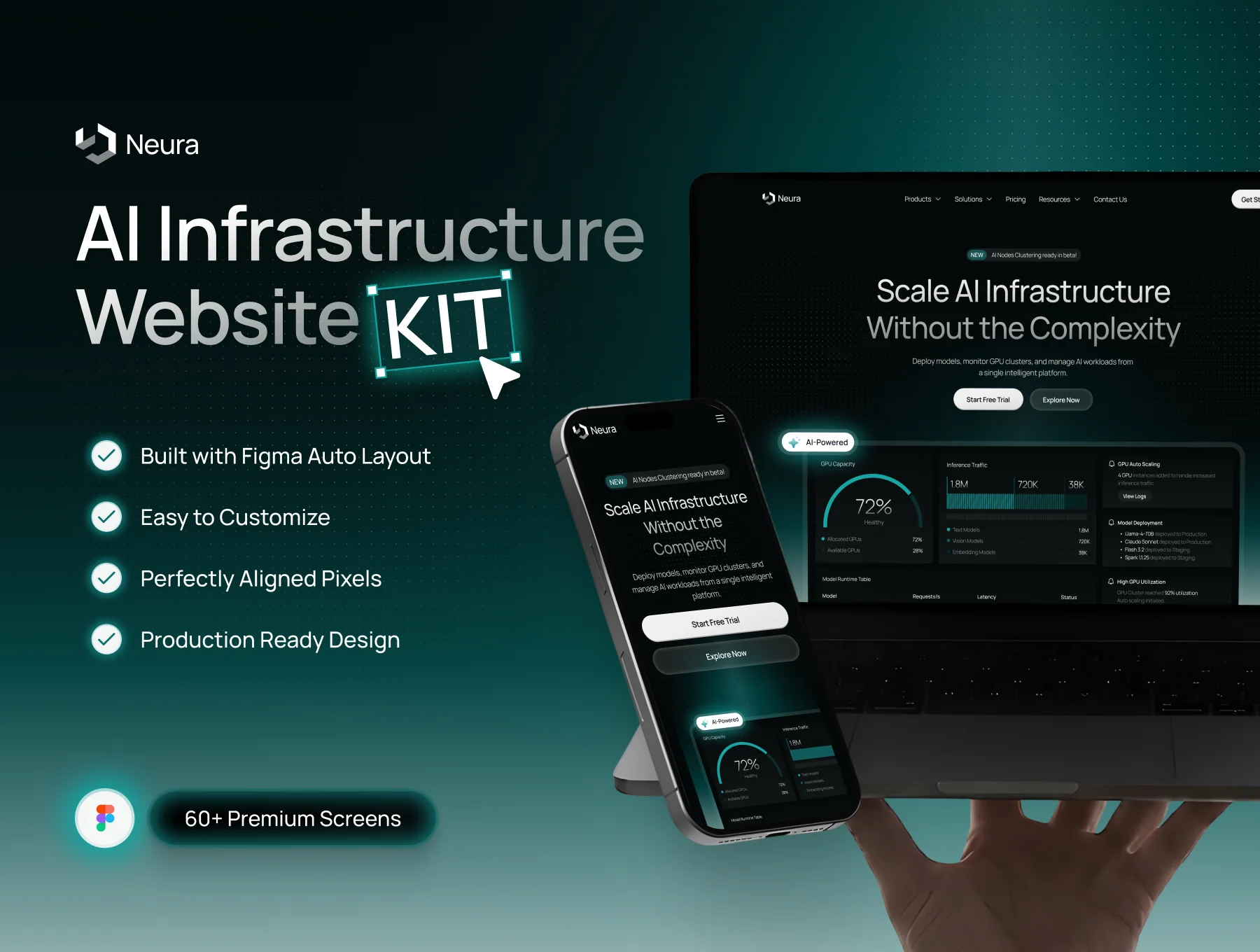 Neura - AI Infrastructure Website Kit