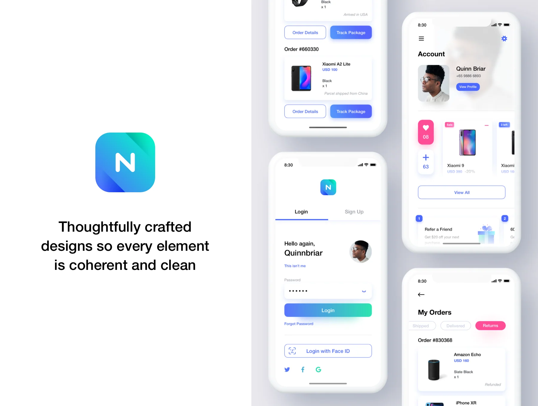Neura e-commerce UI Kit 4