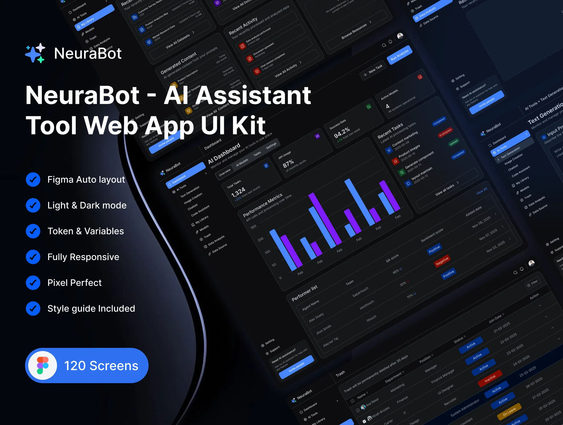 NeuraBot AI Assistant Tool Web App UI Kit