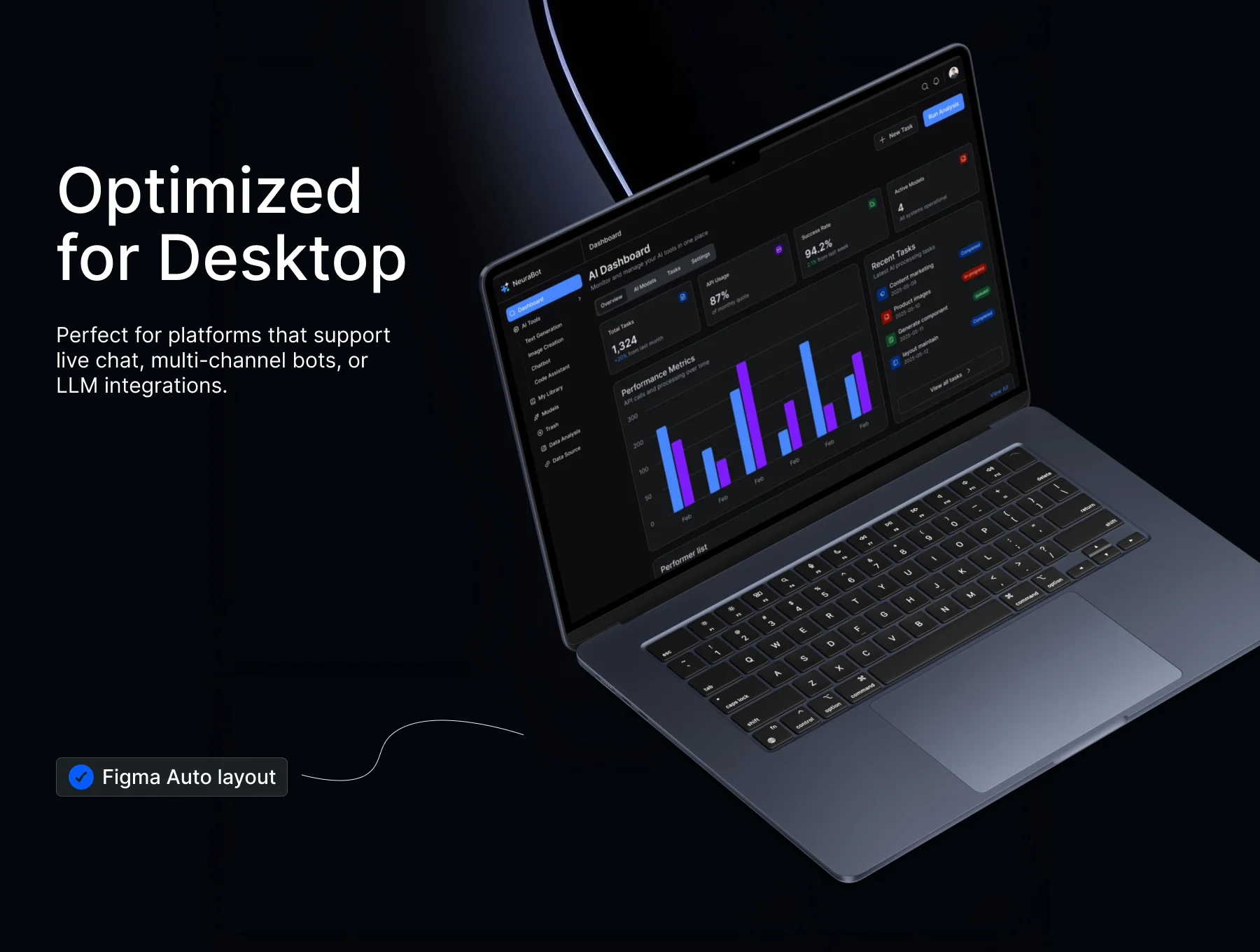 NeuraBot AI Assistant Tool Web App UI Kit 2