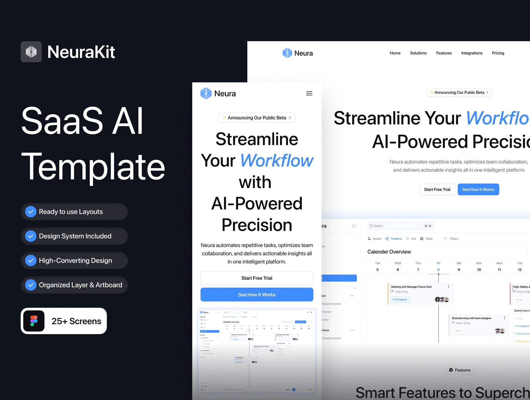 NeuraKit - SaaS AI Workflow UI Kit
