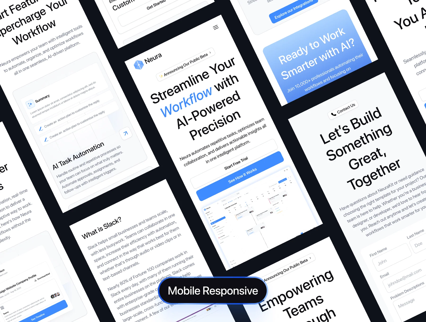 NeuraKit - SaaS AI Workflow UI Kit 4