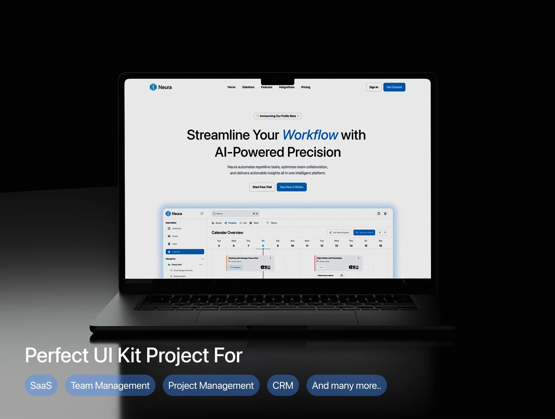 NeuraKit - SaaS AI Workflow UI Kit 5