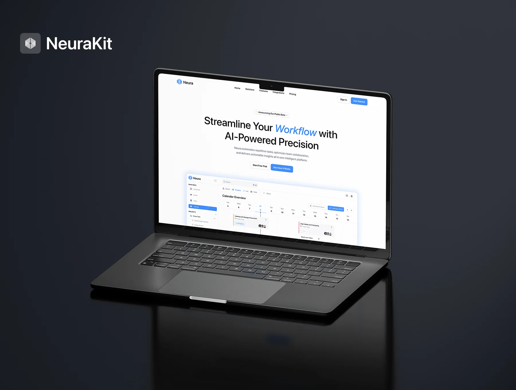 NeuraKit - SaaS AI Workflow UI Kit 7