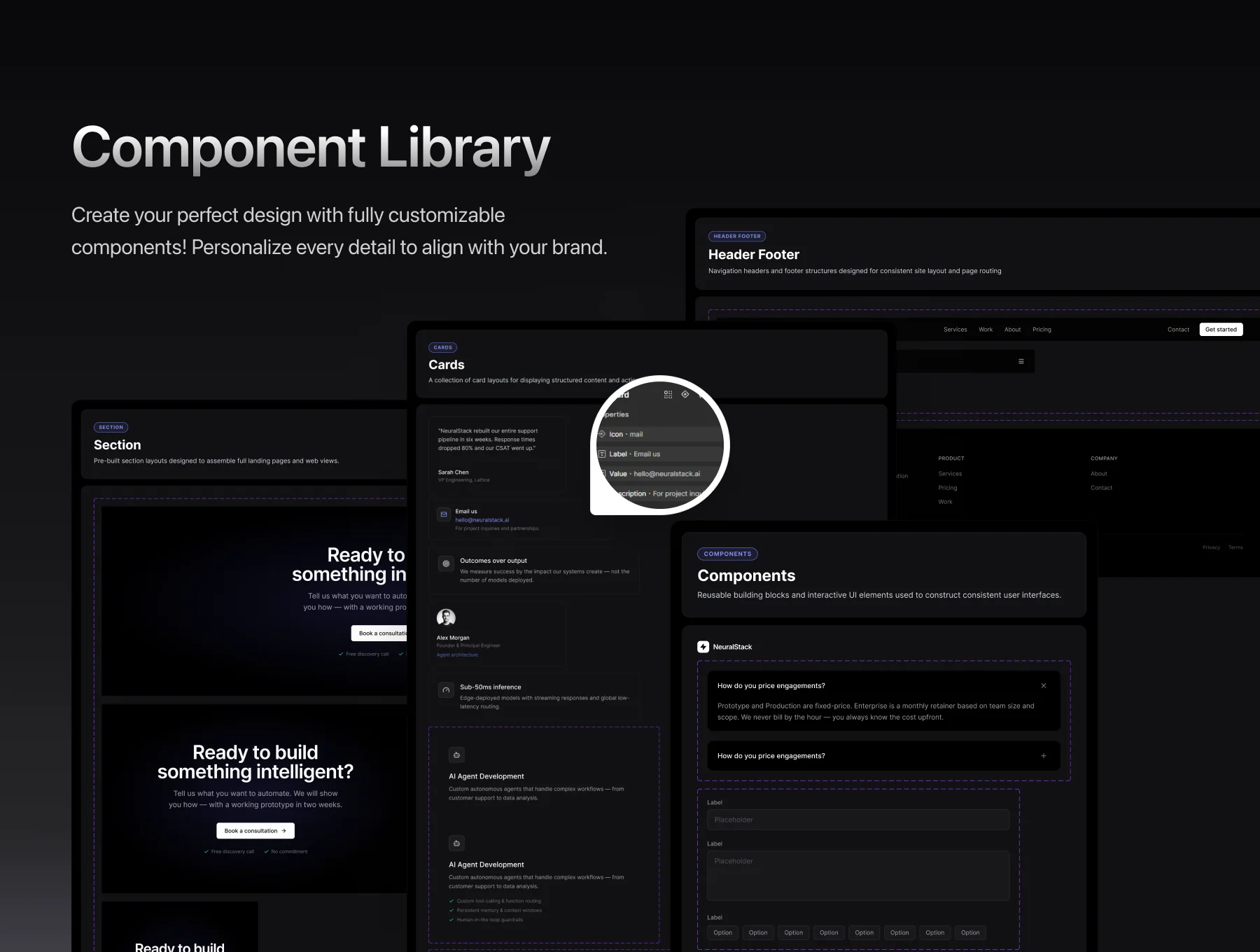NeuralStack – AI SaaS Tech Portfolio UI Kit 3