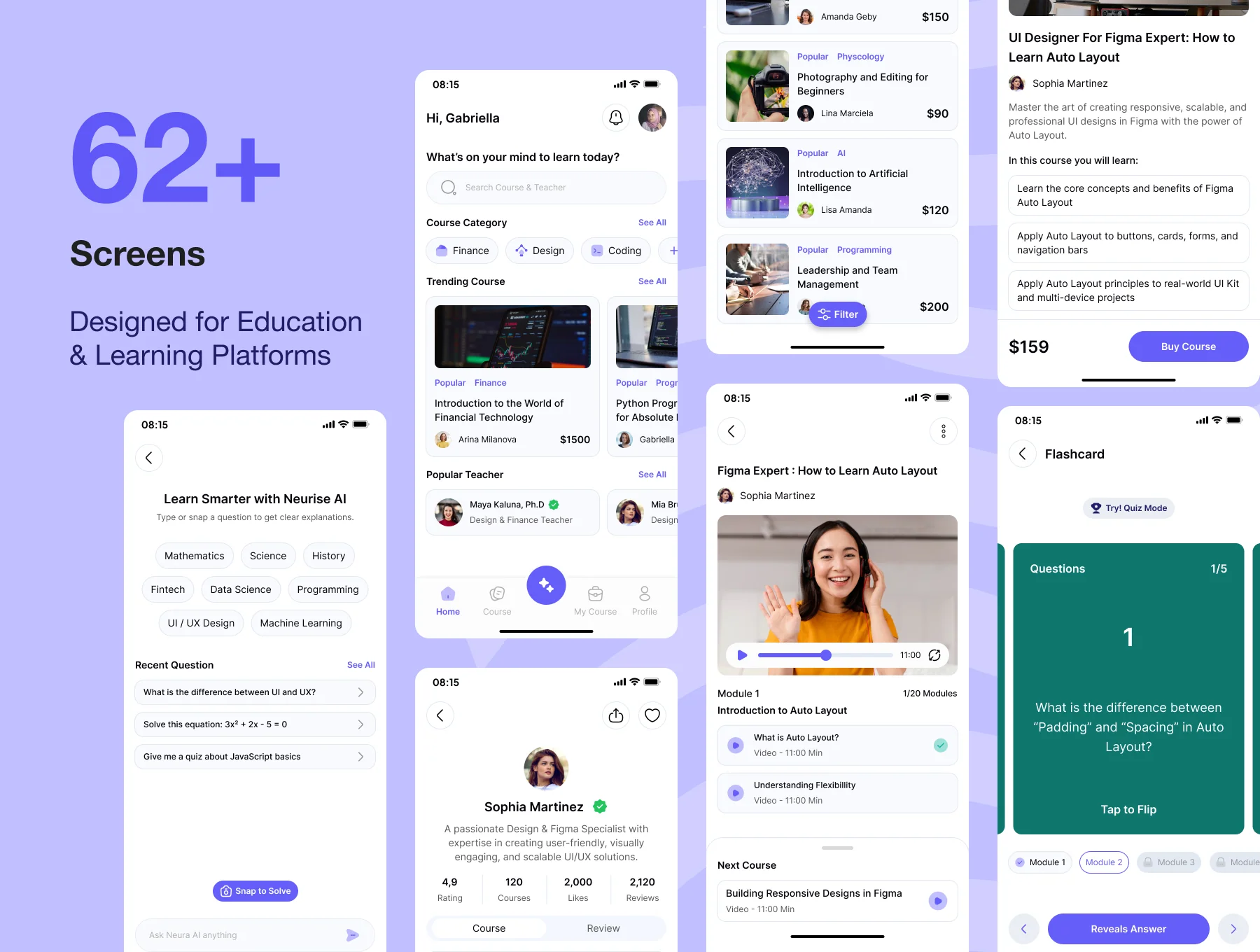 Neurise - AI Learning Coach App UI Kit 2