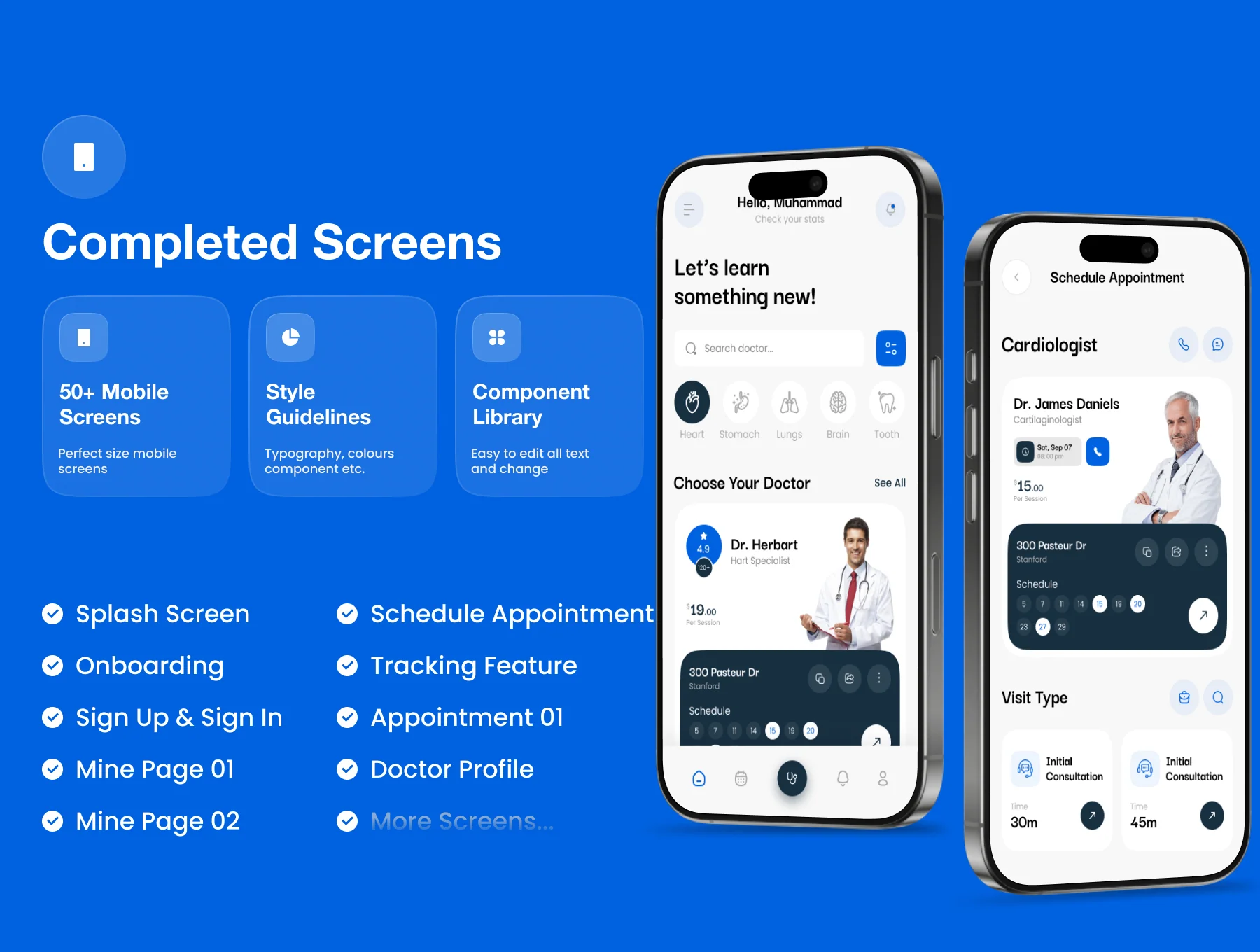 Neurocare - Medical Health Mobile App UI Kit 2