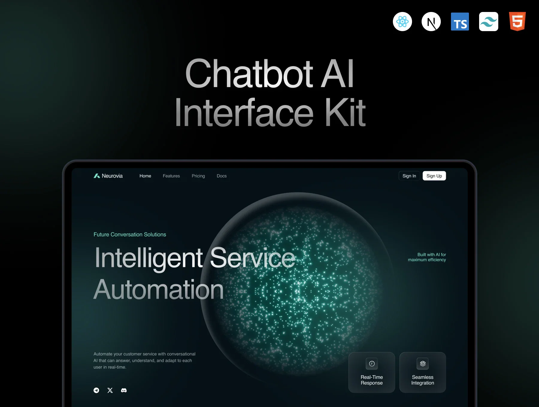 Neurovia - Coded Chatbot AI Website