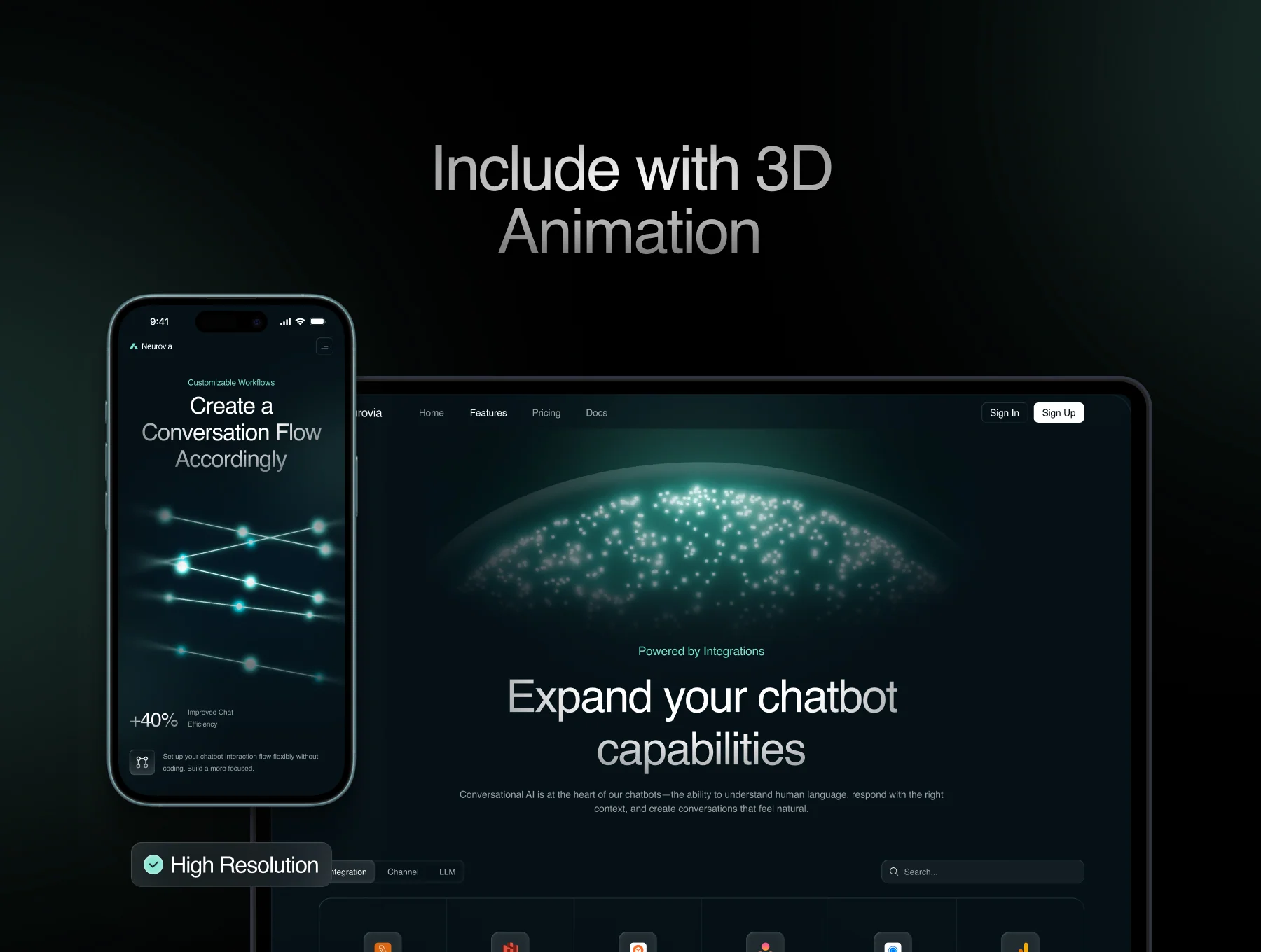 Neurovia - Coded Chatbot AI Website 4