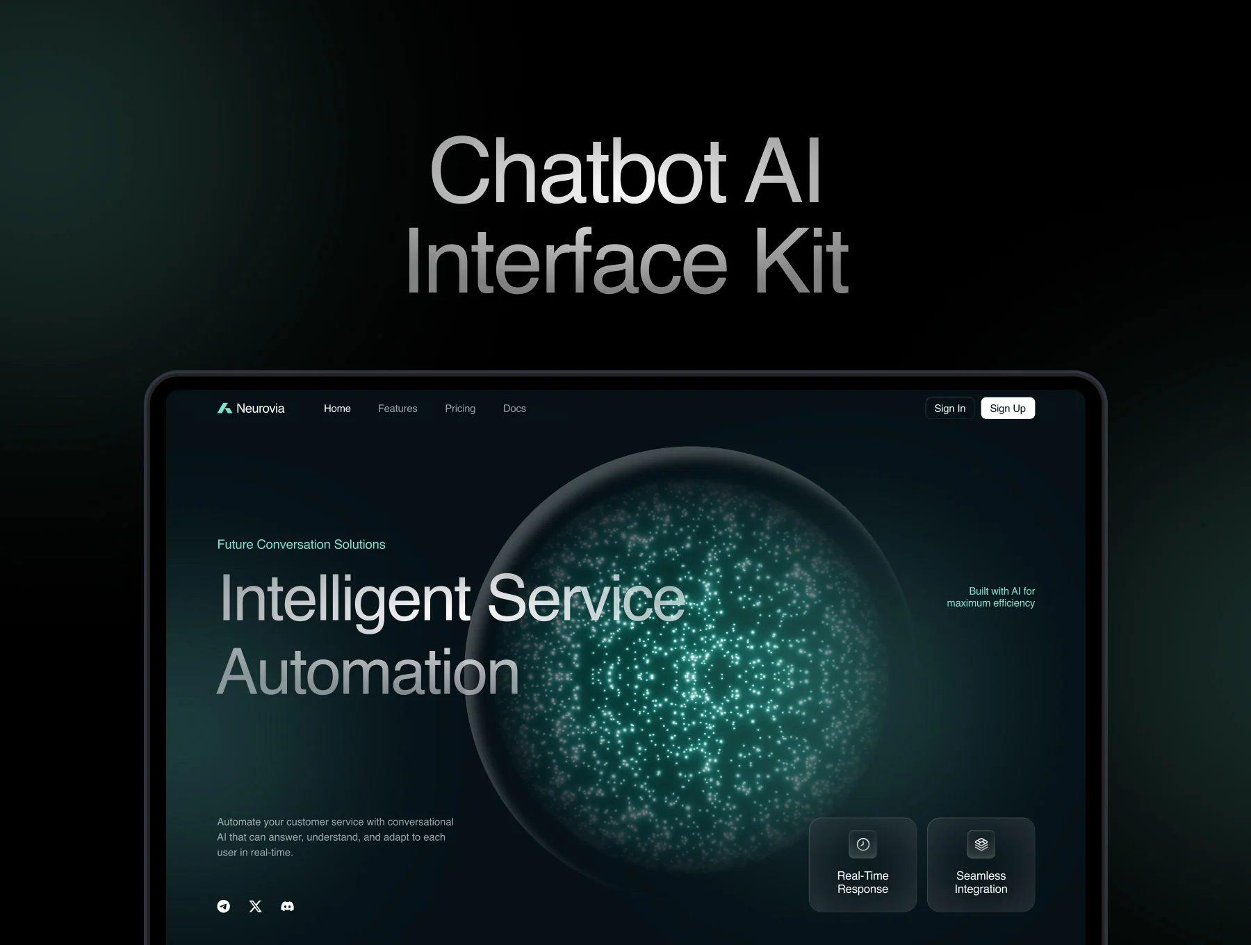 Neurovia - Chatbot AI Website